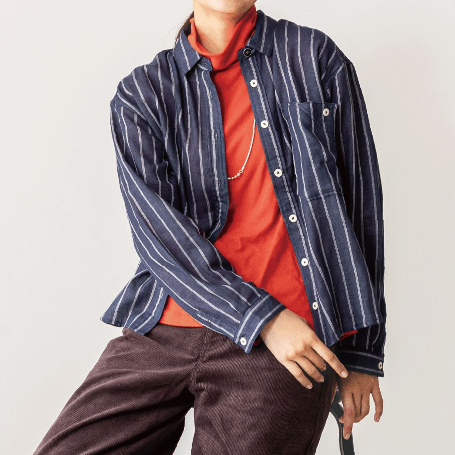 Northern Truck ワークポケットストライプシャツ - 画像1