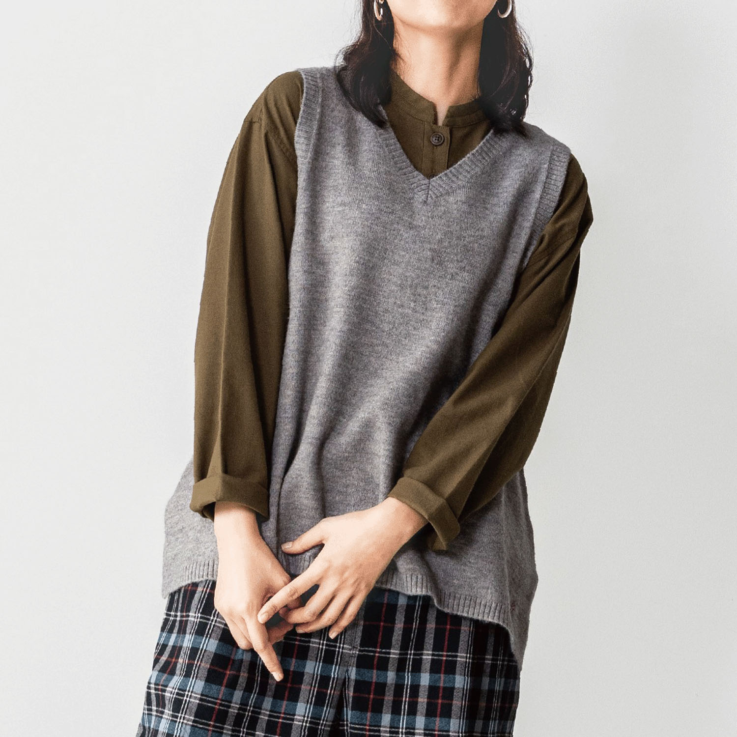 Northern Truck Vネックフレアベスト - 画像1