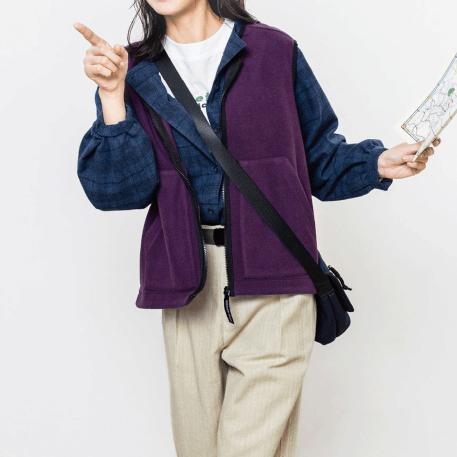 Northern Truck フリースドロップショルダーベスト - 画像1