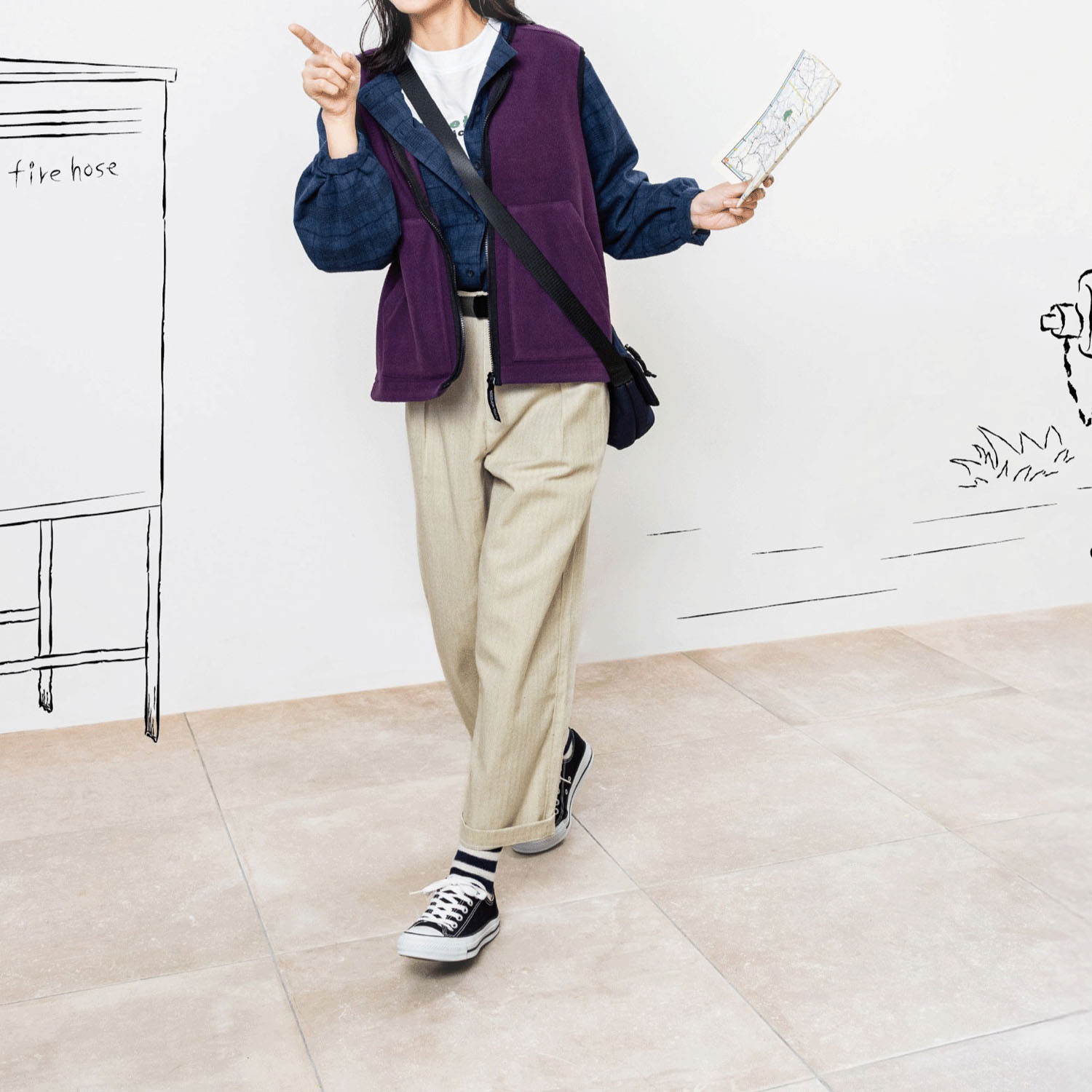 Northern Truck フロントタックストレートパンツ - 画像9