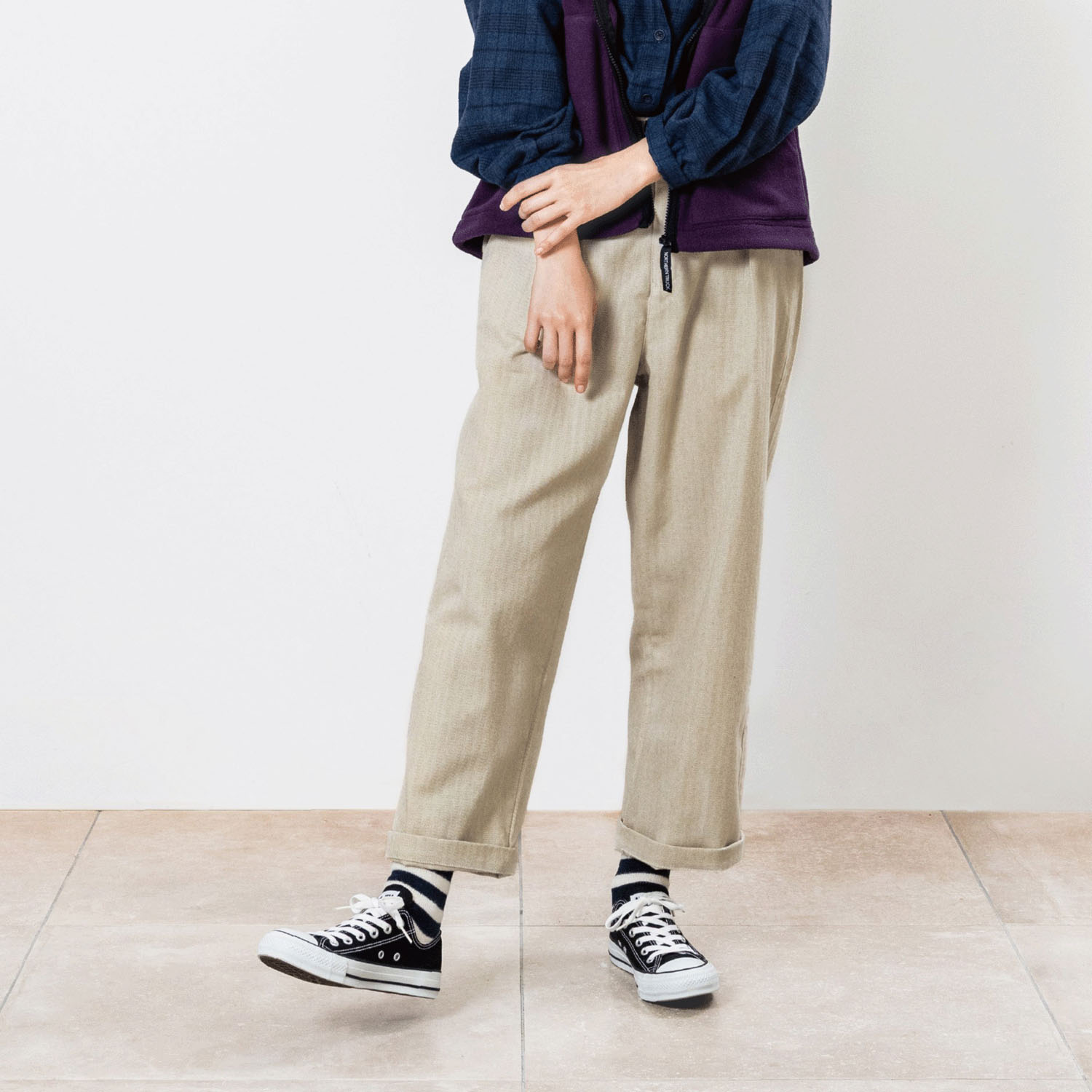 Northern Truck フロントタックストレートパンツ - 画像1