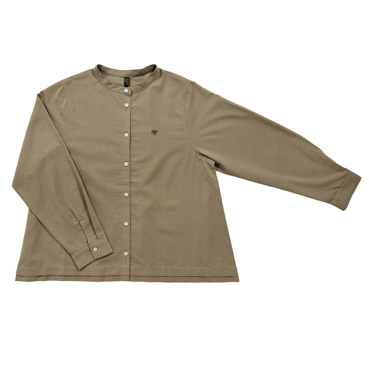 Northern Truck 裾タックバンドカラーブラウス - 画像1