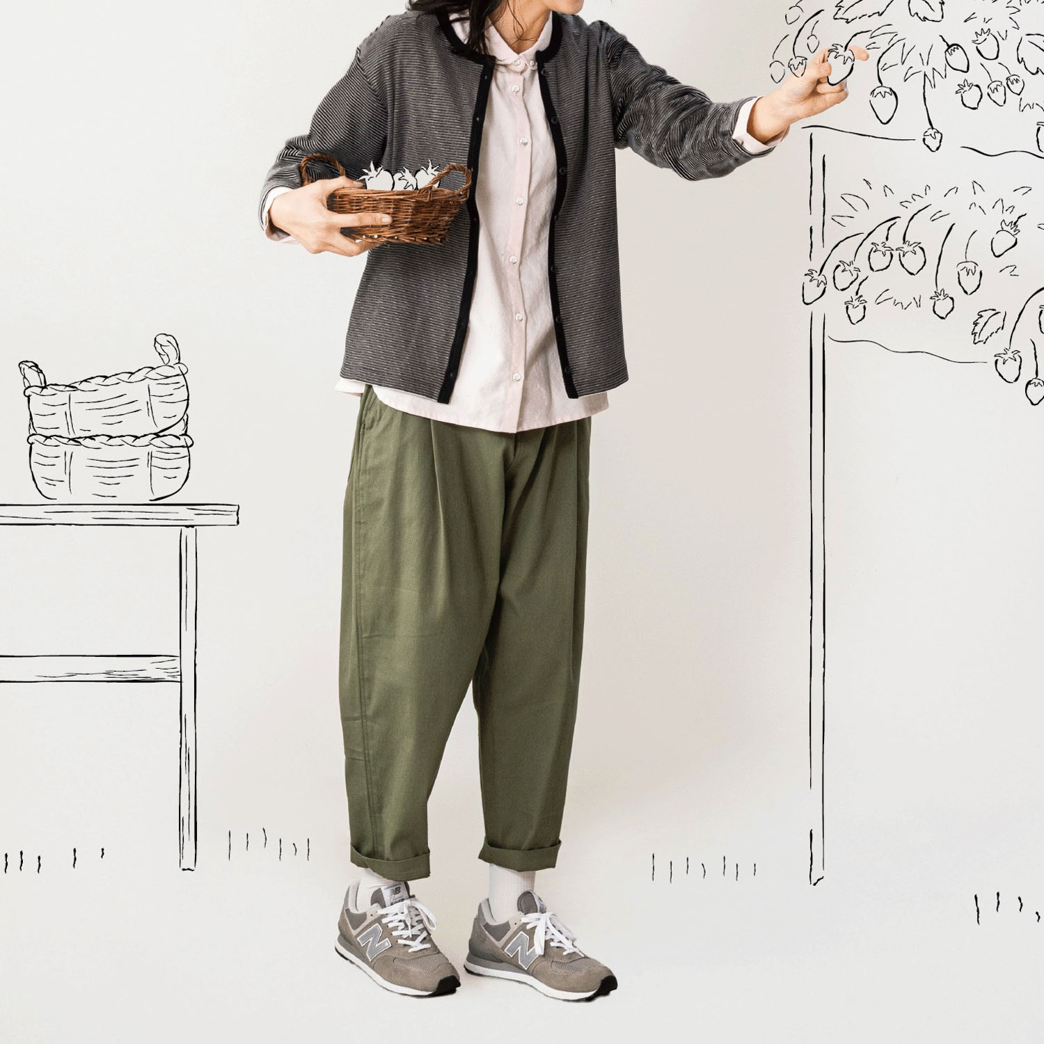 Northern Truck フロントタックテーパードパンツ - 画像17