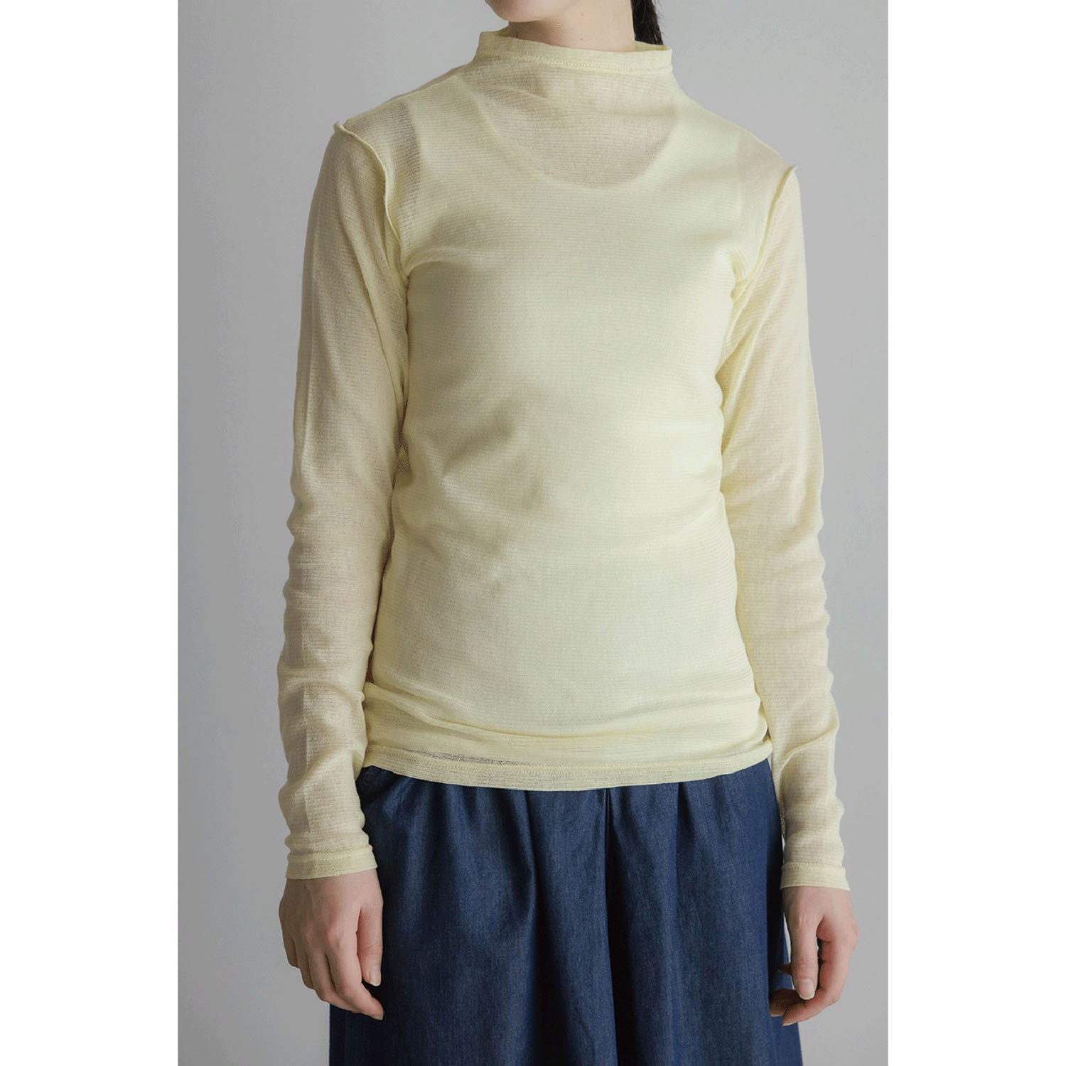 LILASIC コットンメッシュボトルネックインナー - 画像6