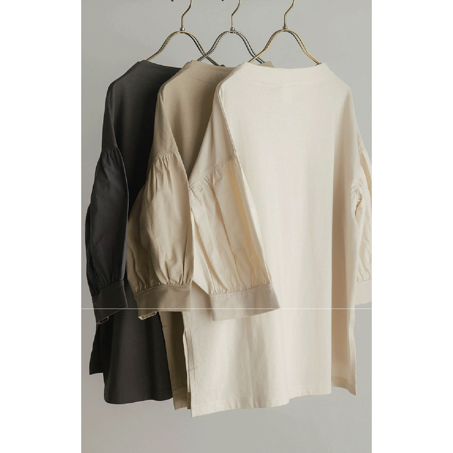 LILASIC ギャザースリーブプルオーバー - 画像2