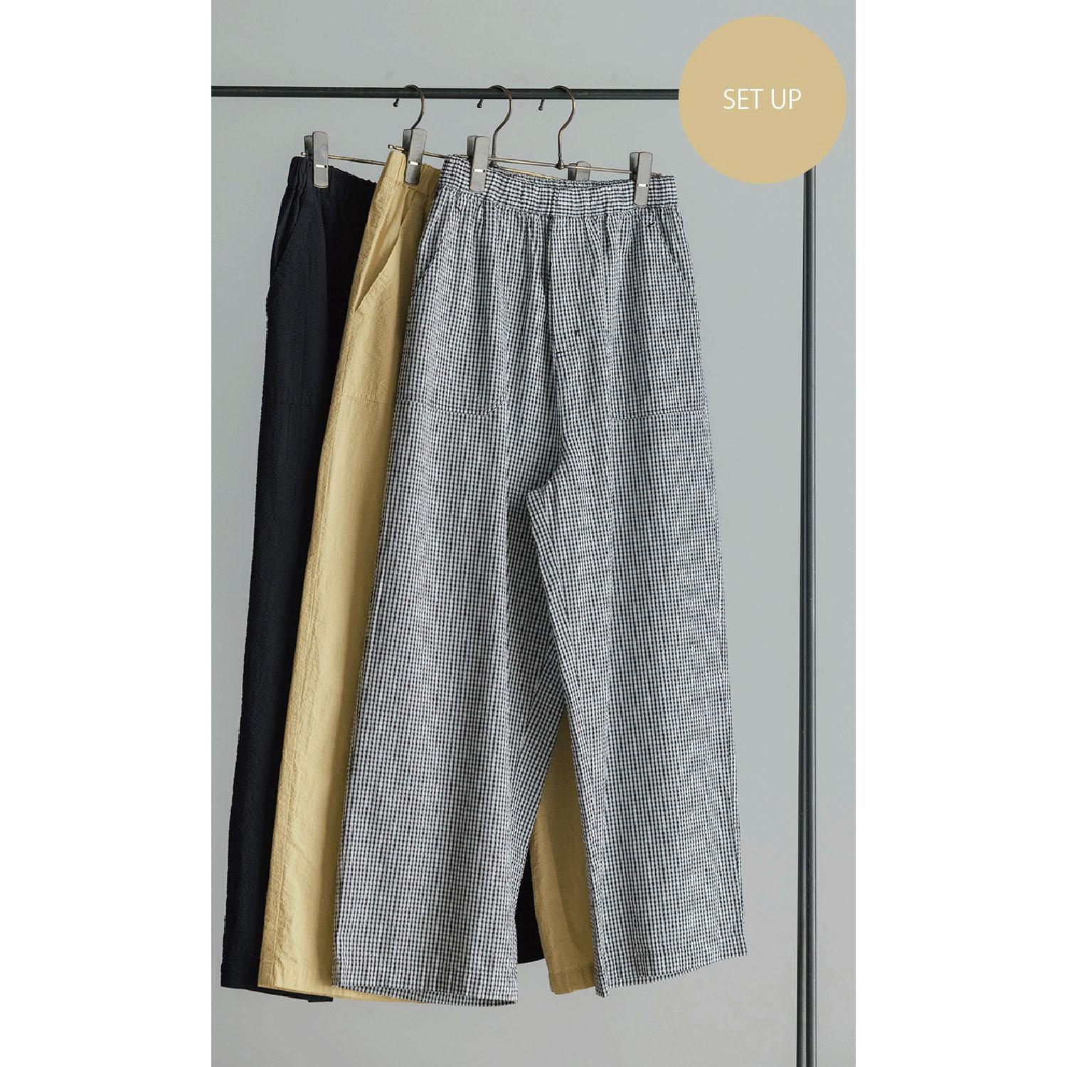 【4月中旬頃入荷予定】LILASIC コットンサッカーパンツ - 画像2