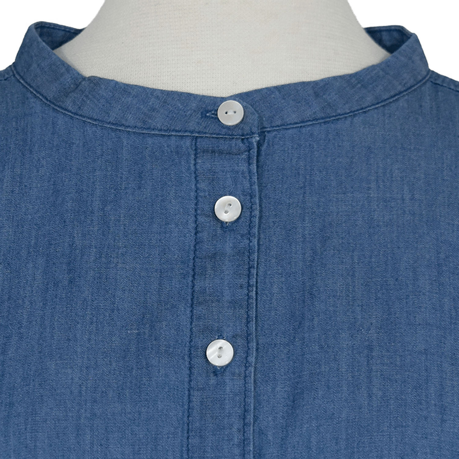 【4月中旬頃入荷予定】LILASIC エアリーデニムギャザーブラウス - 画像6