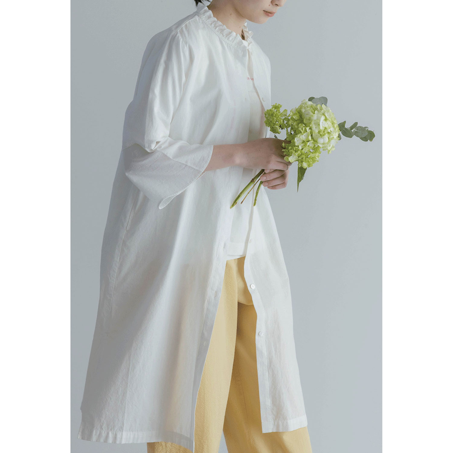 【4月中旬頃入荷予定】LILASIC コットンリネンワンピース - 画像1