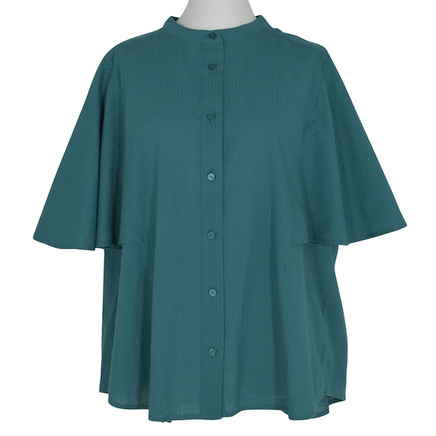 LILASIC アキハチェックフレアスリーブブラウス - 画像7