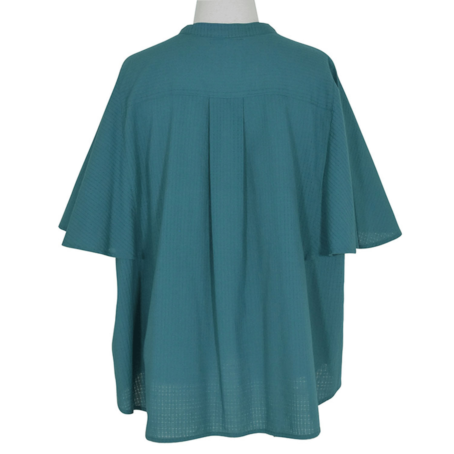 LILASIC アキハチェックフレアスリーブブラウス - 画像8