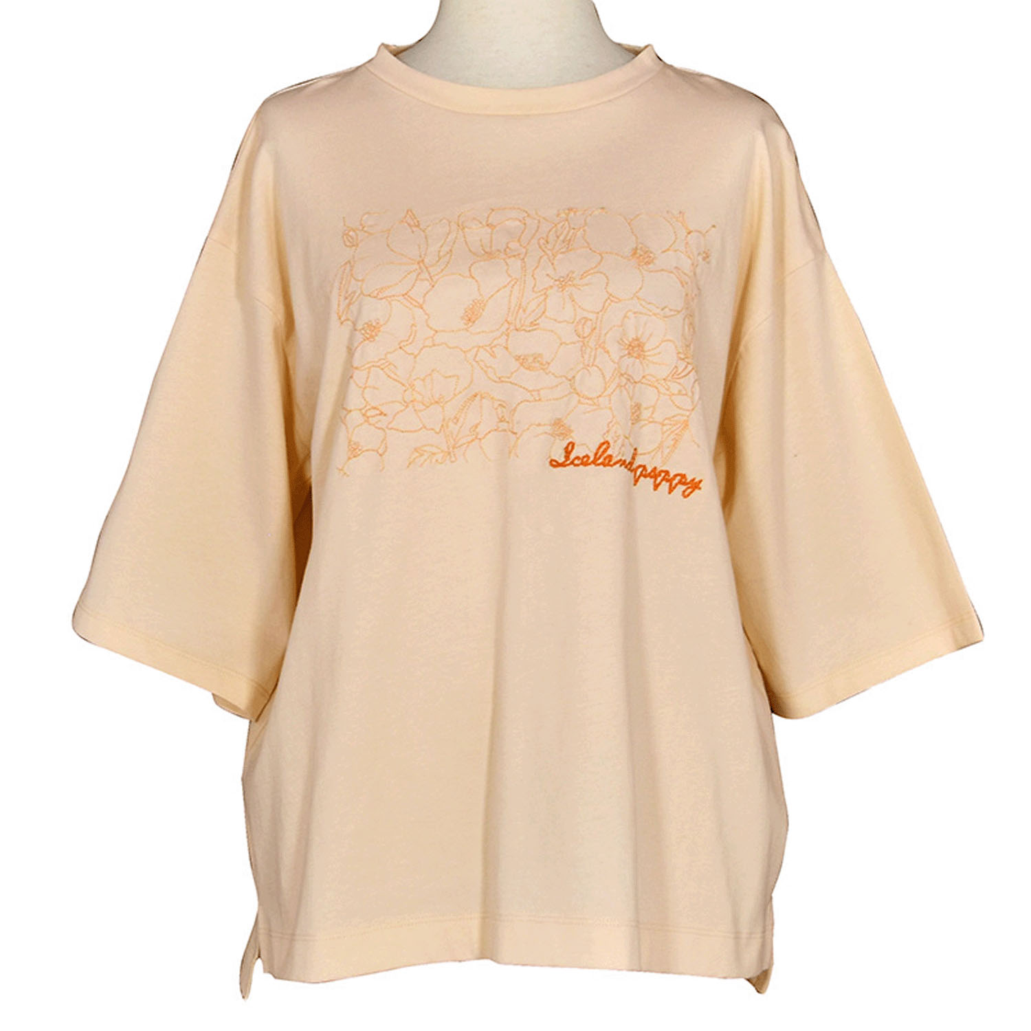 【4月中旬頃入荷予定】LILASIC フラワーエンブロイダリーTシャツ - 画像6