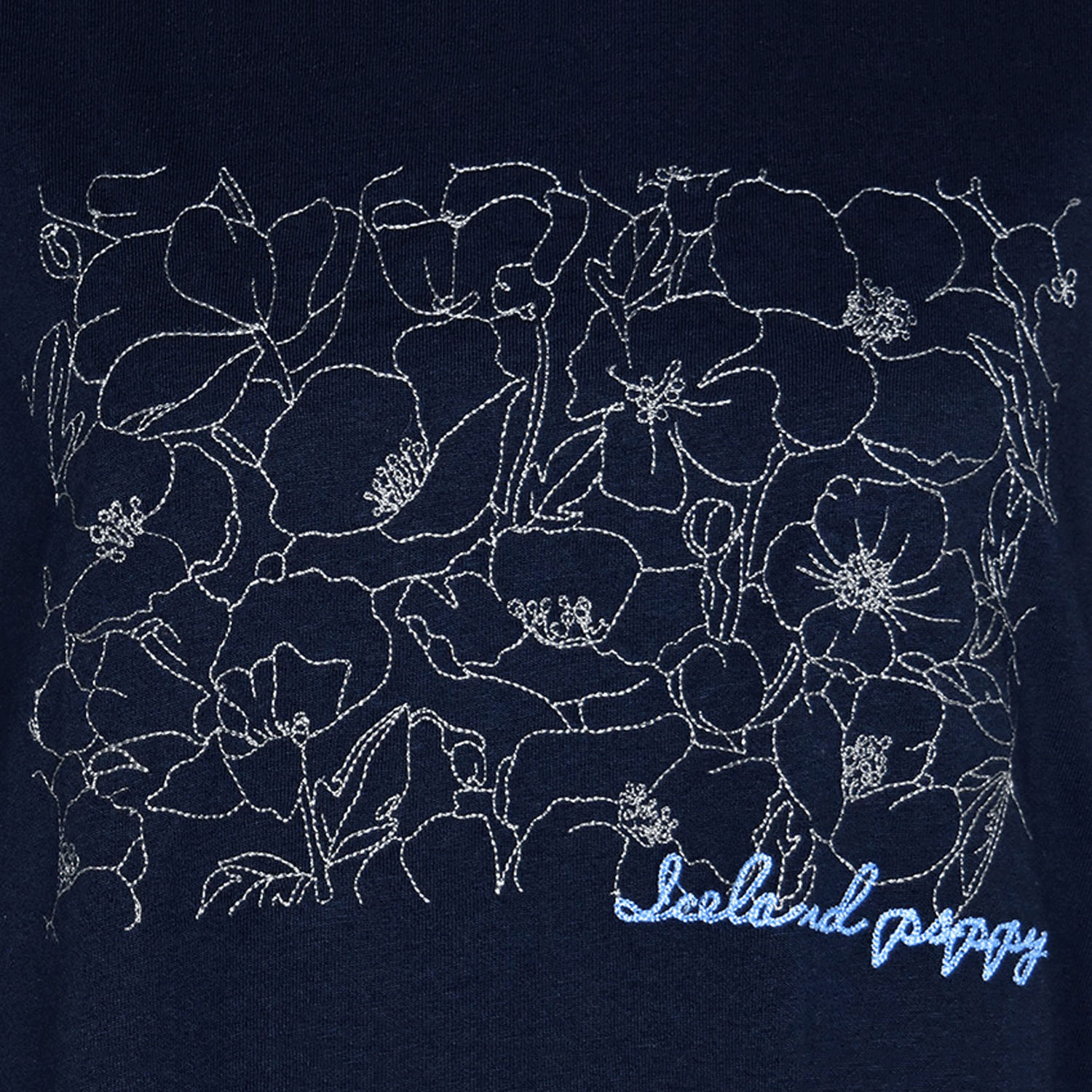 【4月中旬頃入荷予定】LILASIC フラワーエンブロイダリーTシャツ - 画像9