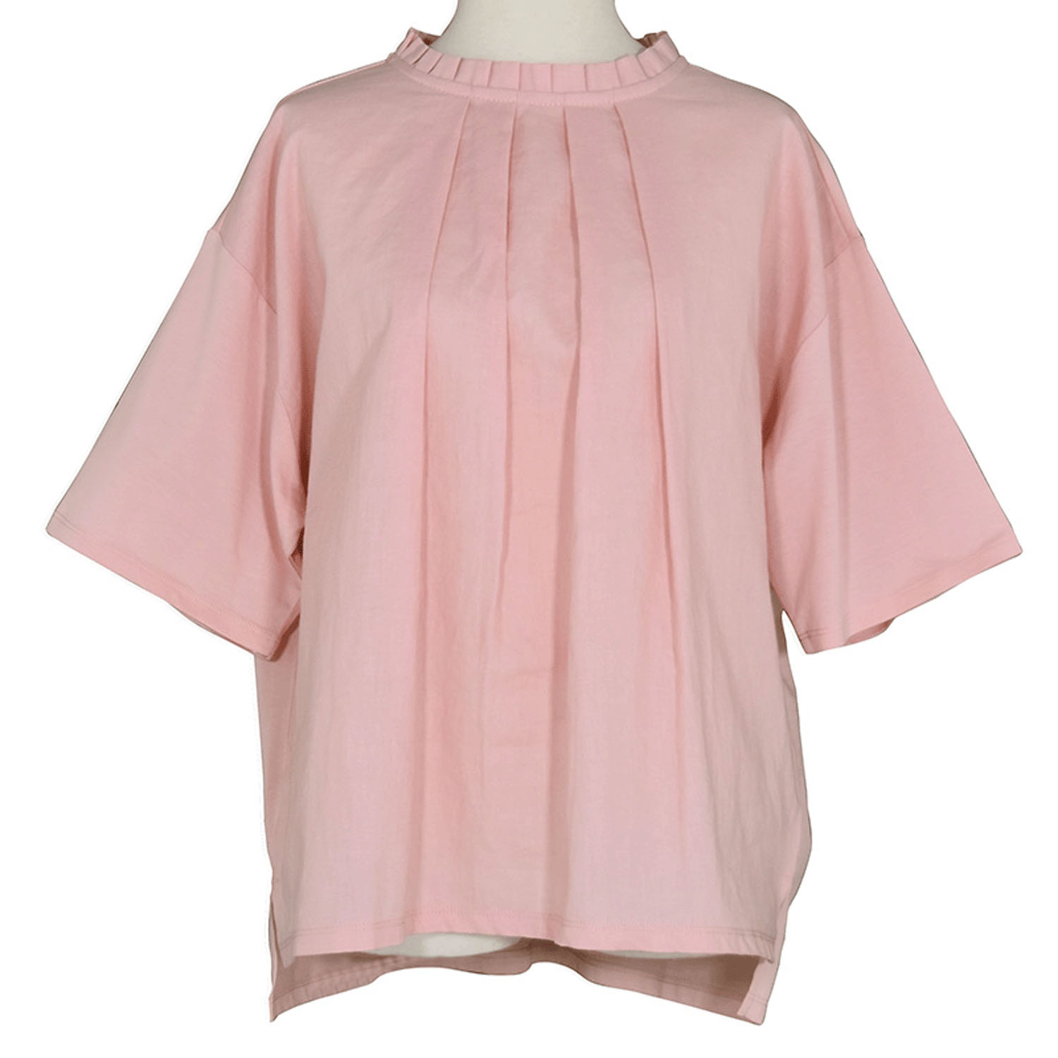 【4月中旬頃入荷予定】LILASIC シルケット天竺フリルカラーTシャツ - 画像9