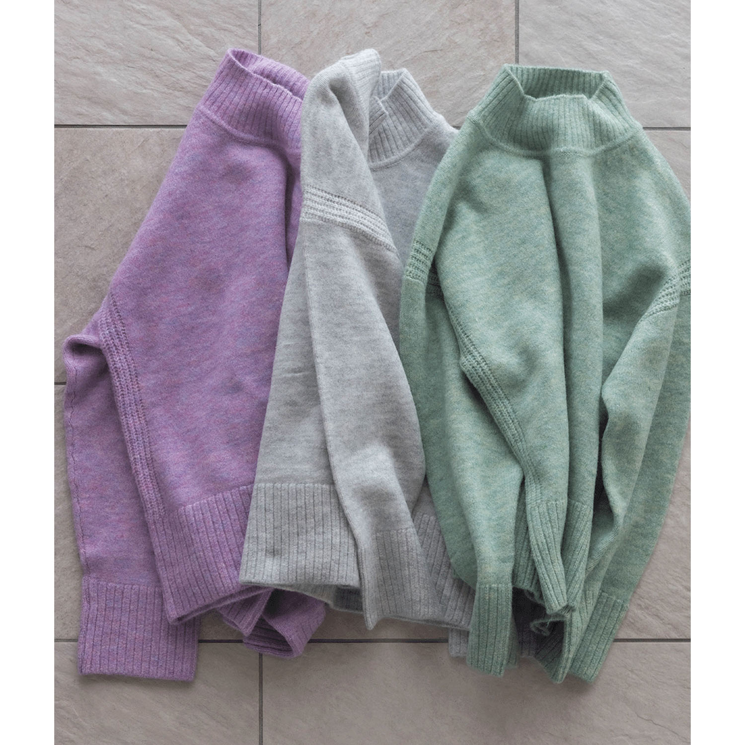 LILASIC MIXメランジニットプルオーバー - 画像3