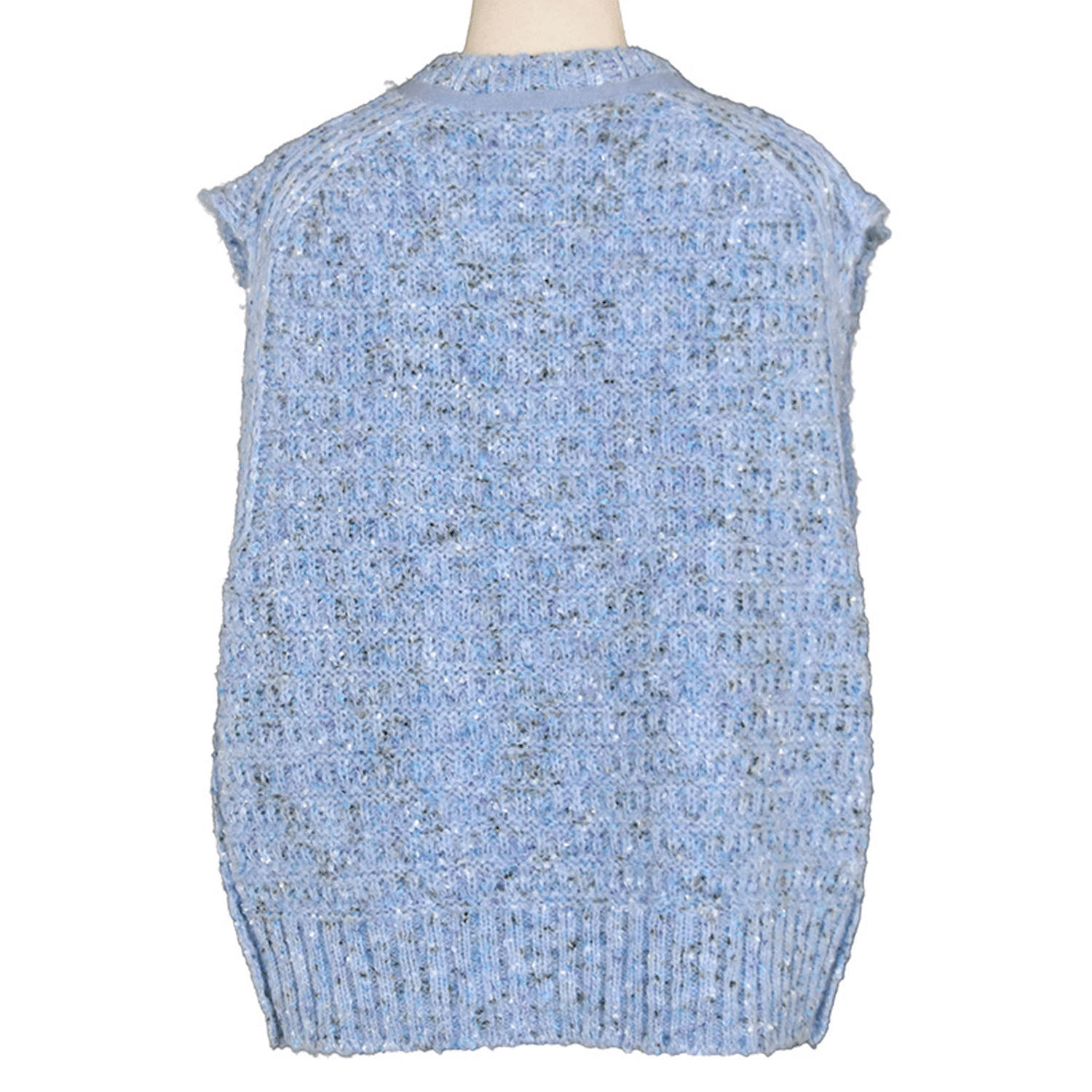 LILASIC カラーネップニットベスト - 画像9