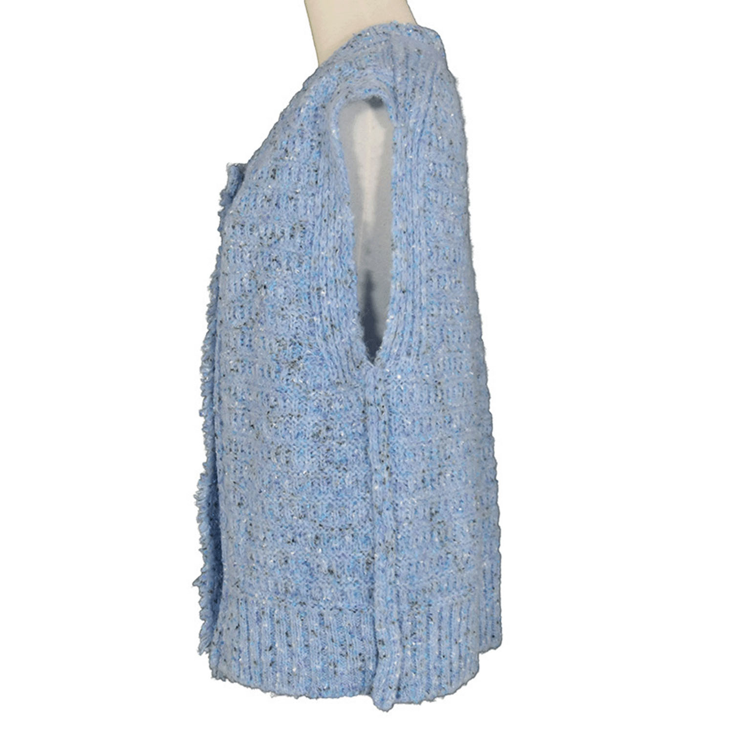 LILASIC カラーネップニットベスト - 画像10