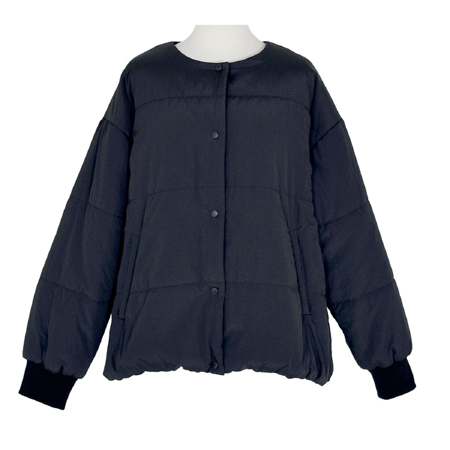 LILASIC ノーカラー中綿コート - 画像11