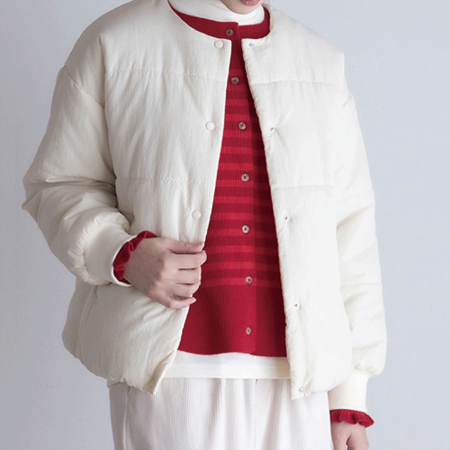 LILASIC リブニットカーディガン - 画像6