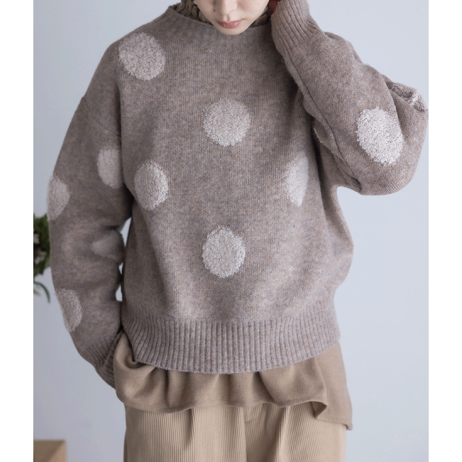 LILASIC ギャザー カラーフリルプルオーバー - 画像4