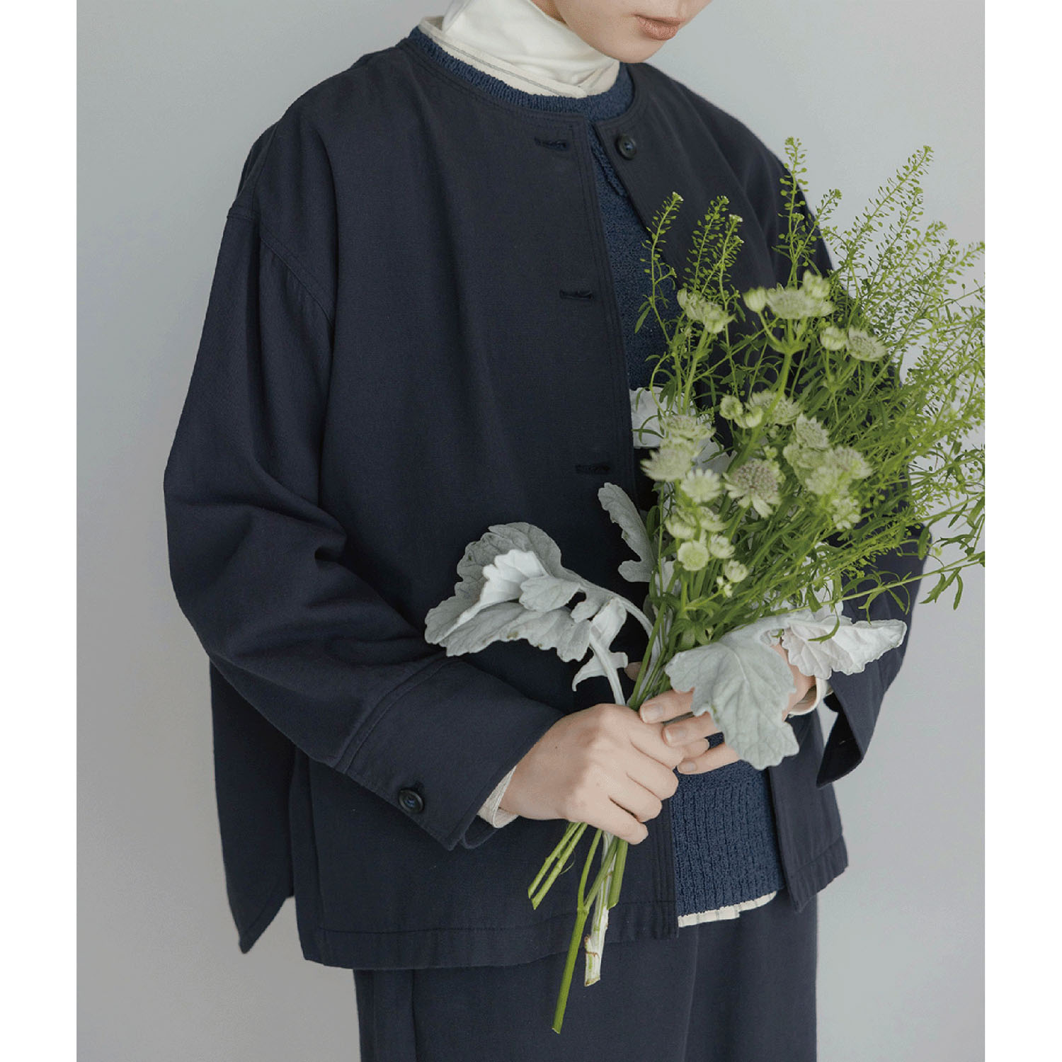 【2月中旬頃入荷予定】LILASIC スラブツイルノーカラーコート - 画像17