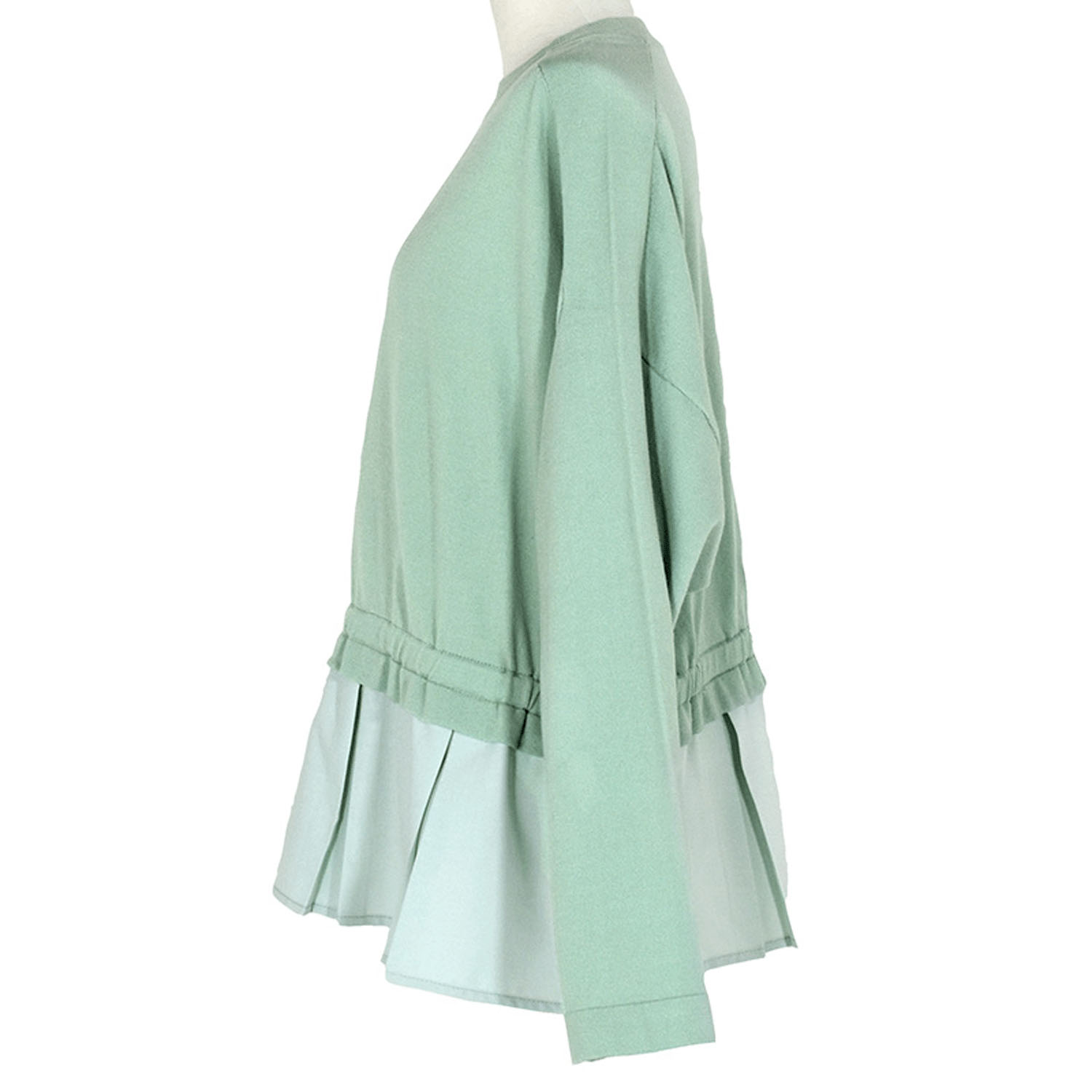 LILASIC コットンリネン布帛コンビプルオーバー - 画像11