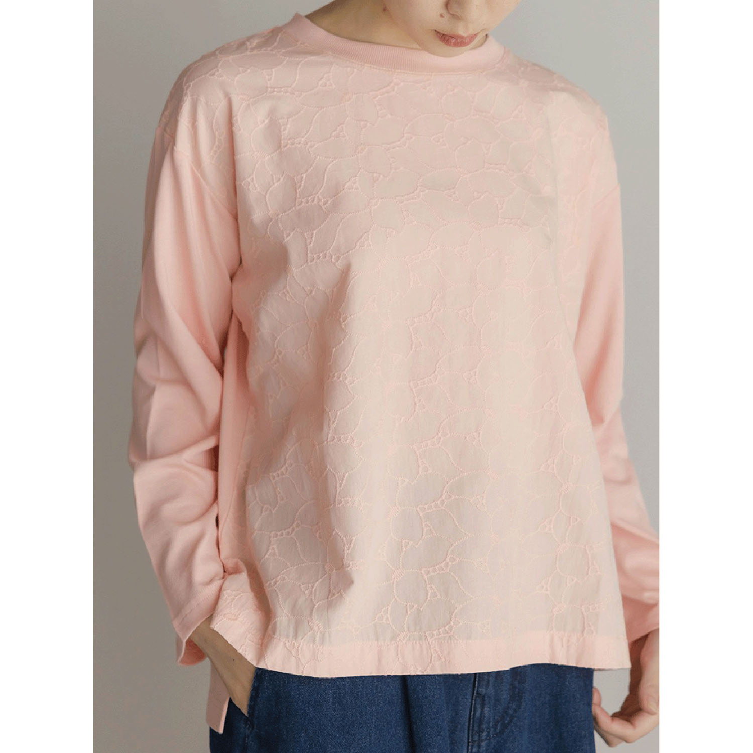 LILASIC フロントフハク刺繍プルオーバー - 画像4