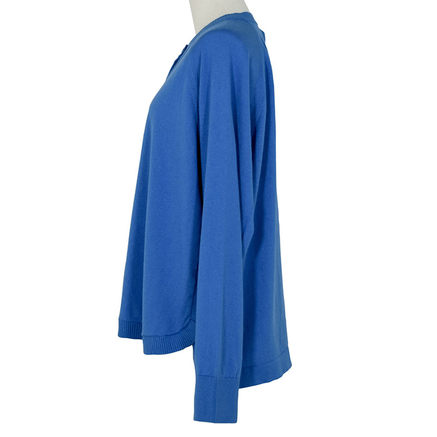 LILASIC コットンシルクラウンドヘムニットカーディガン - 画像10