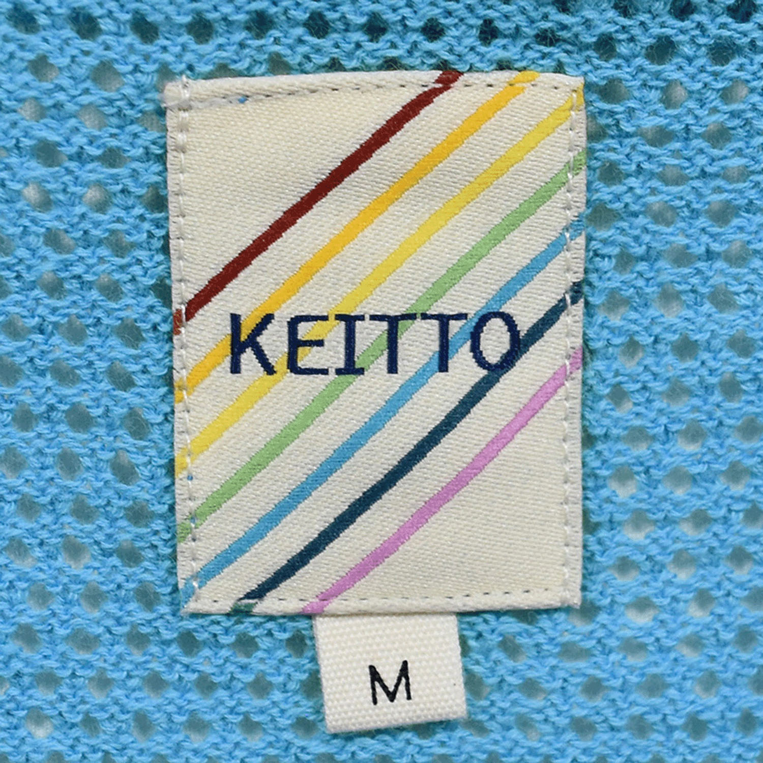 Keitto襟付きメッシュカーディガン - 画像9