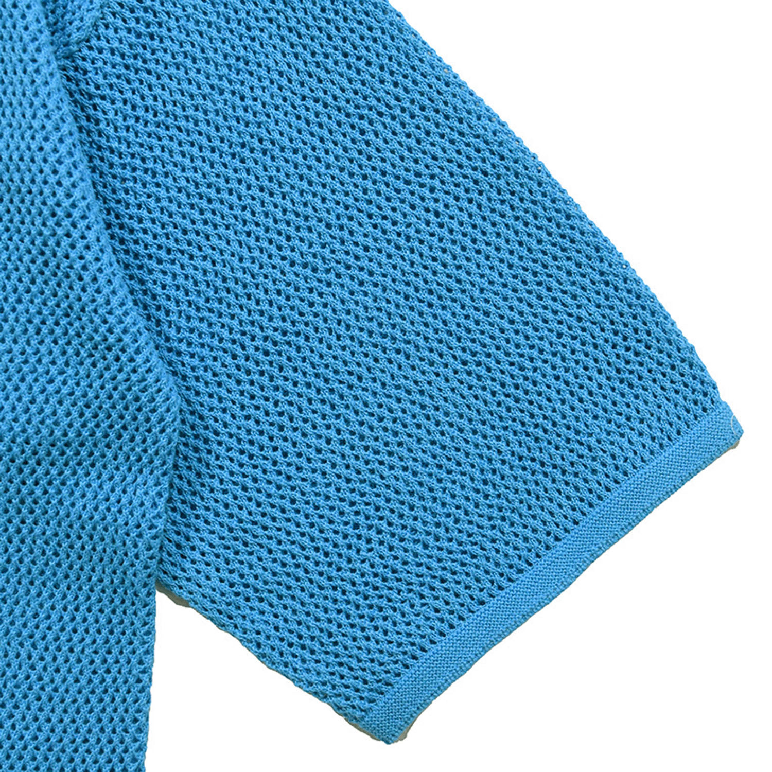 Keitto襟付きメッシュカーディガン - 画像10