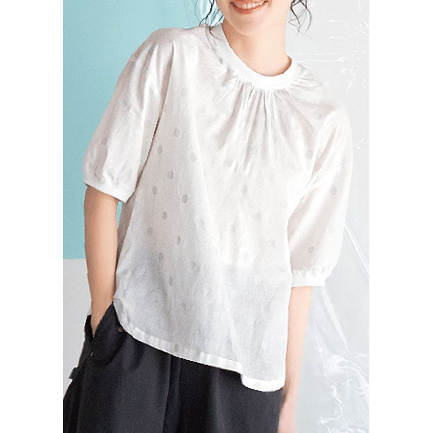 Keitto はれあめカットドビ－プルオーバー - 画像1