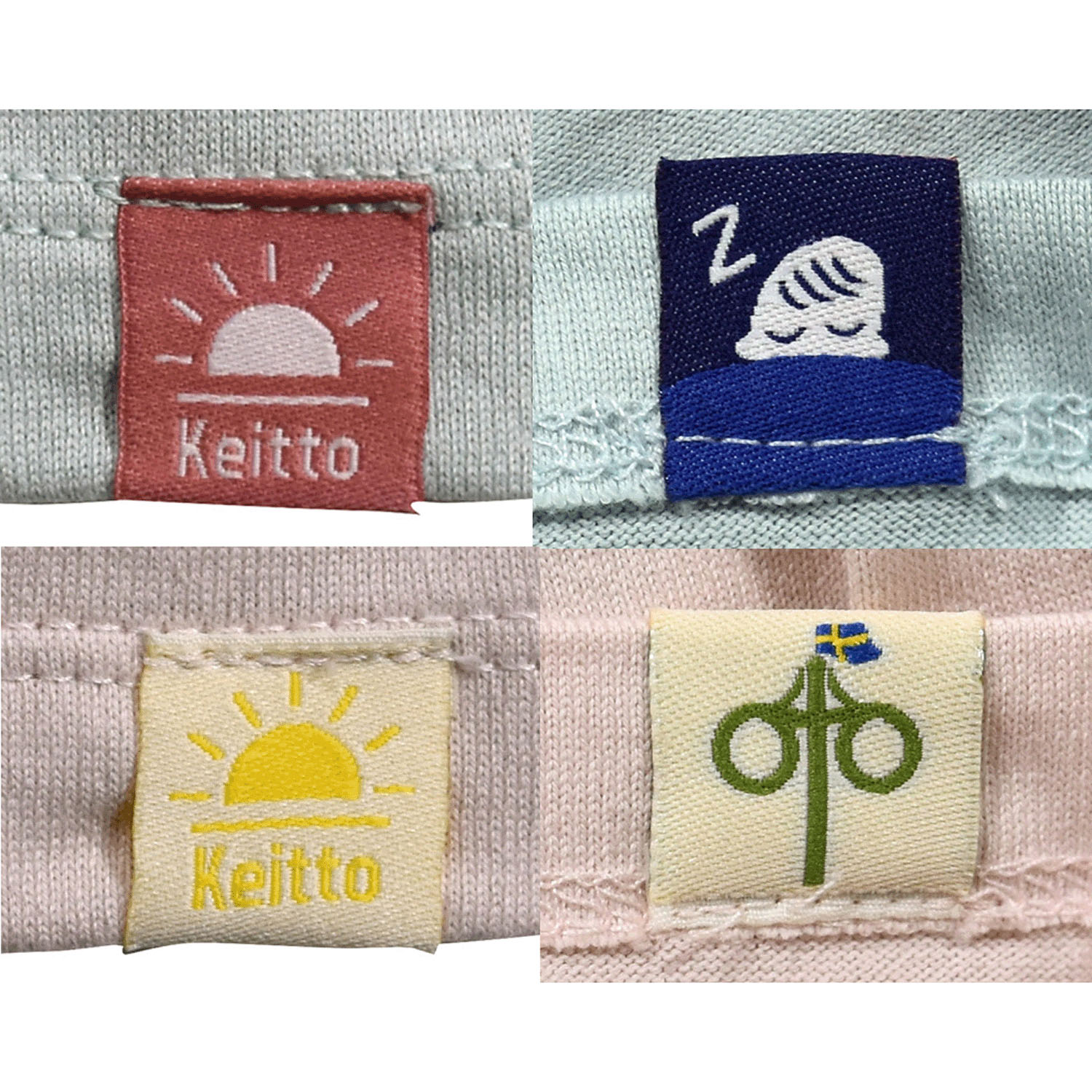 Keitto 北欧ことわざロゴプリントTシャツ - 画像2