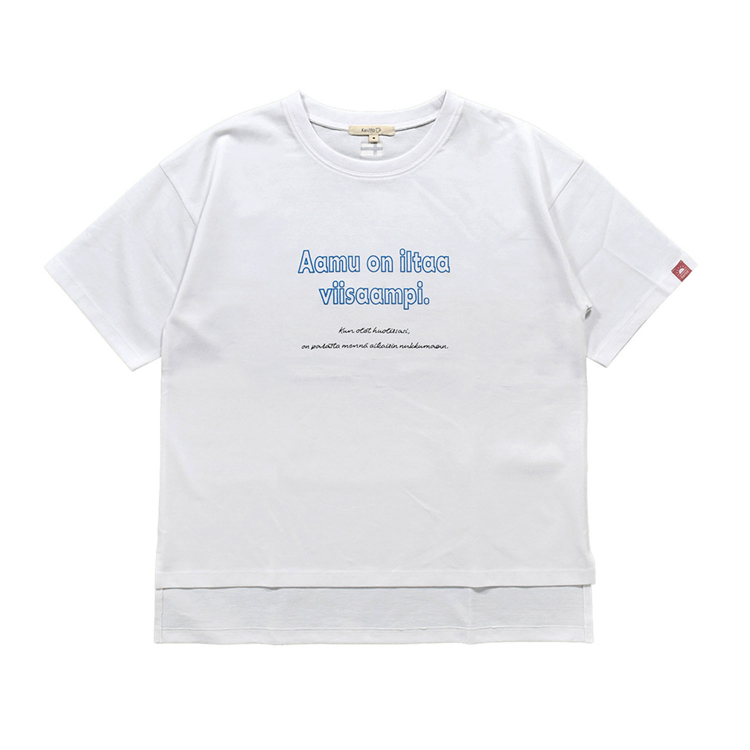 Keitto 北欧ことわざロゴプリントTシャツ - 画像3