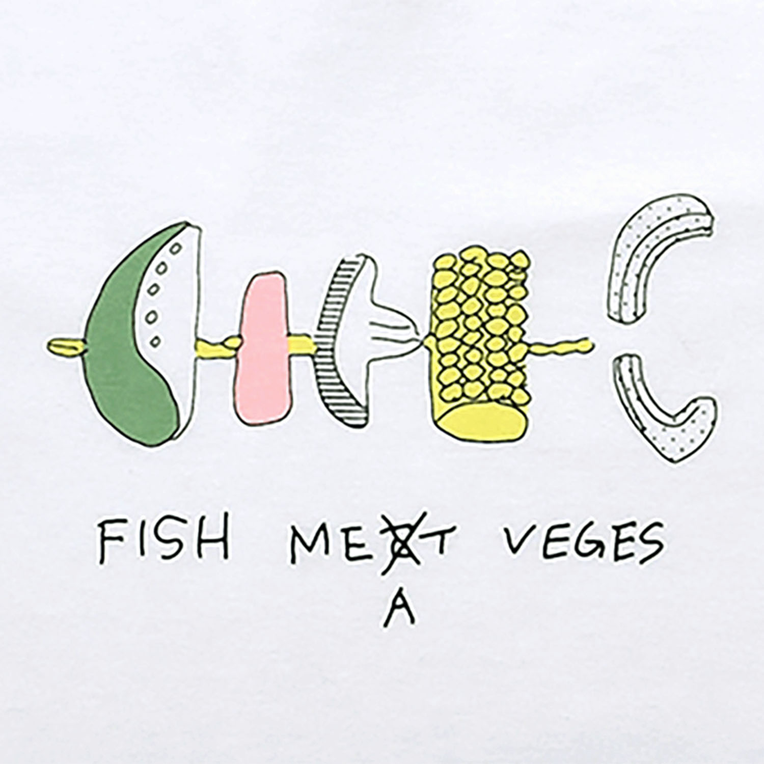 Keitto BBQプリントゆったりサイズTシャツ - 画像11