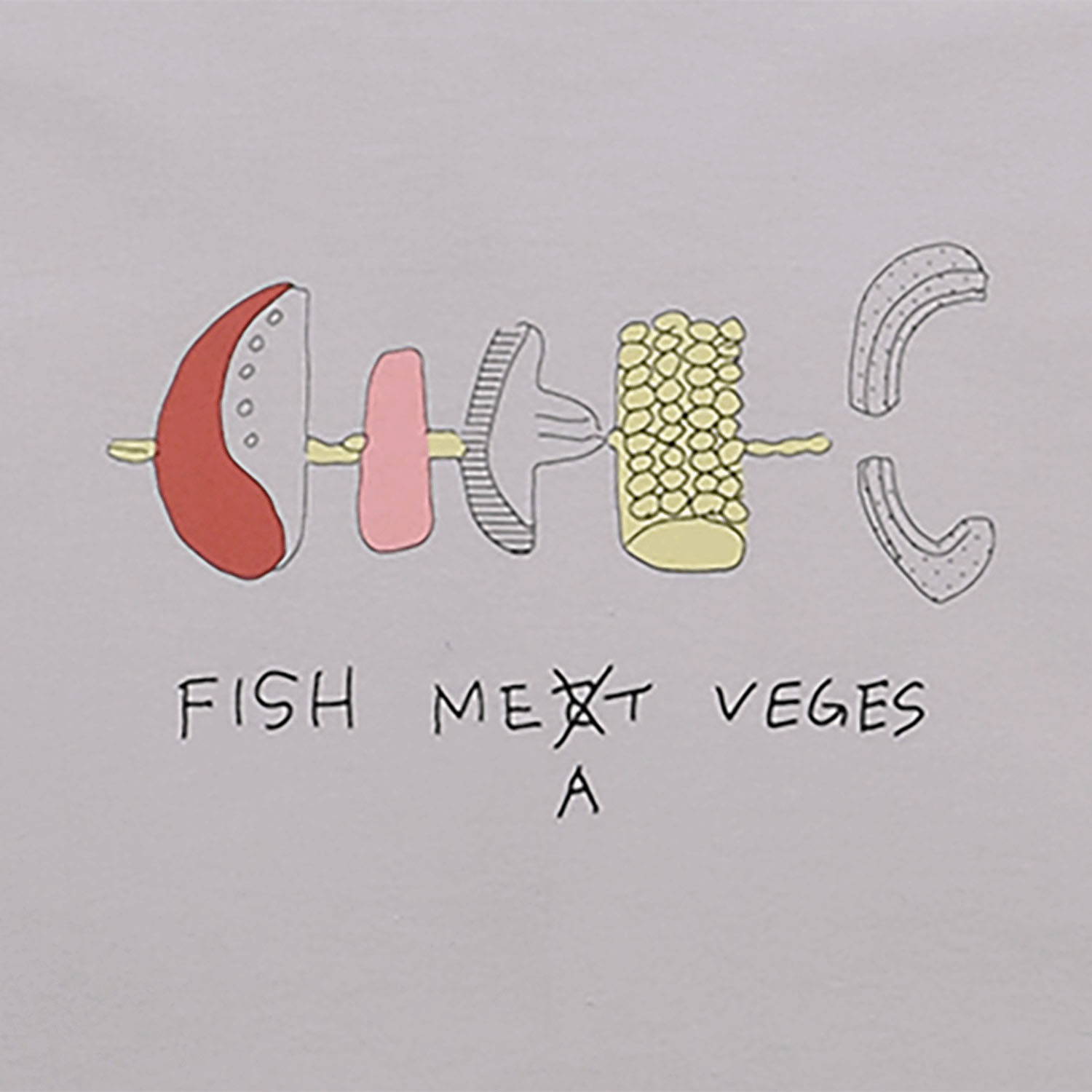 Keitto BBQプリントゆったりサイズTシャツ - 画像3