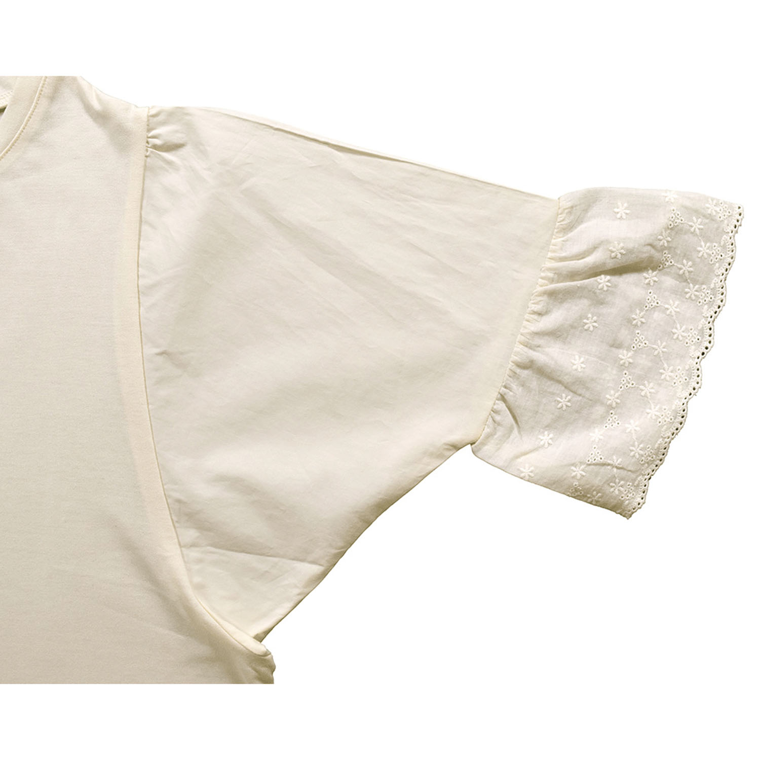 Keitto 袖布帛使いカットプルオーバー - 画像5