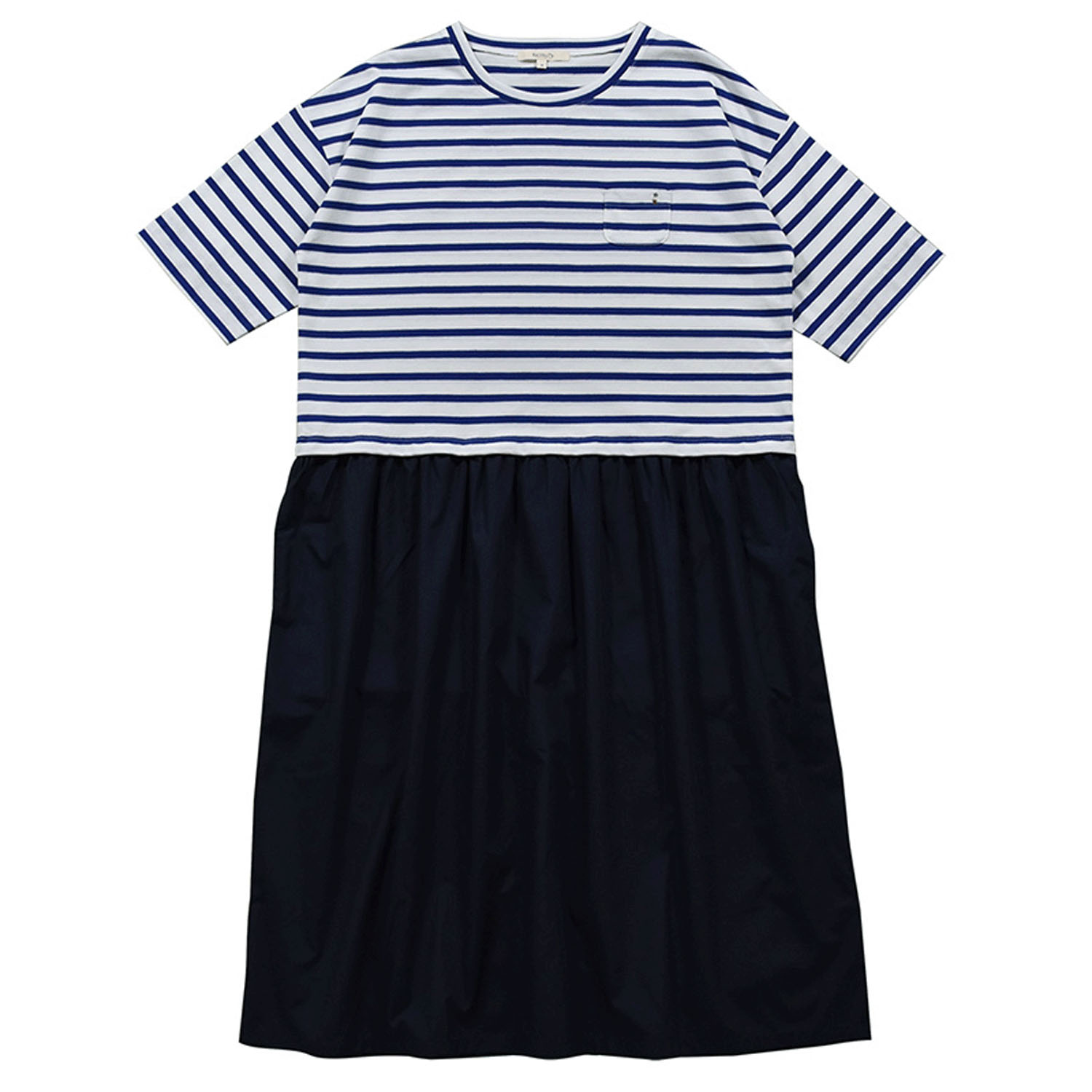 Keitto カット＆布帛ドッキングワンピース - 画像5