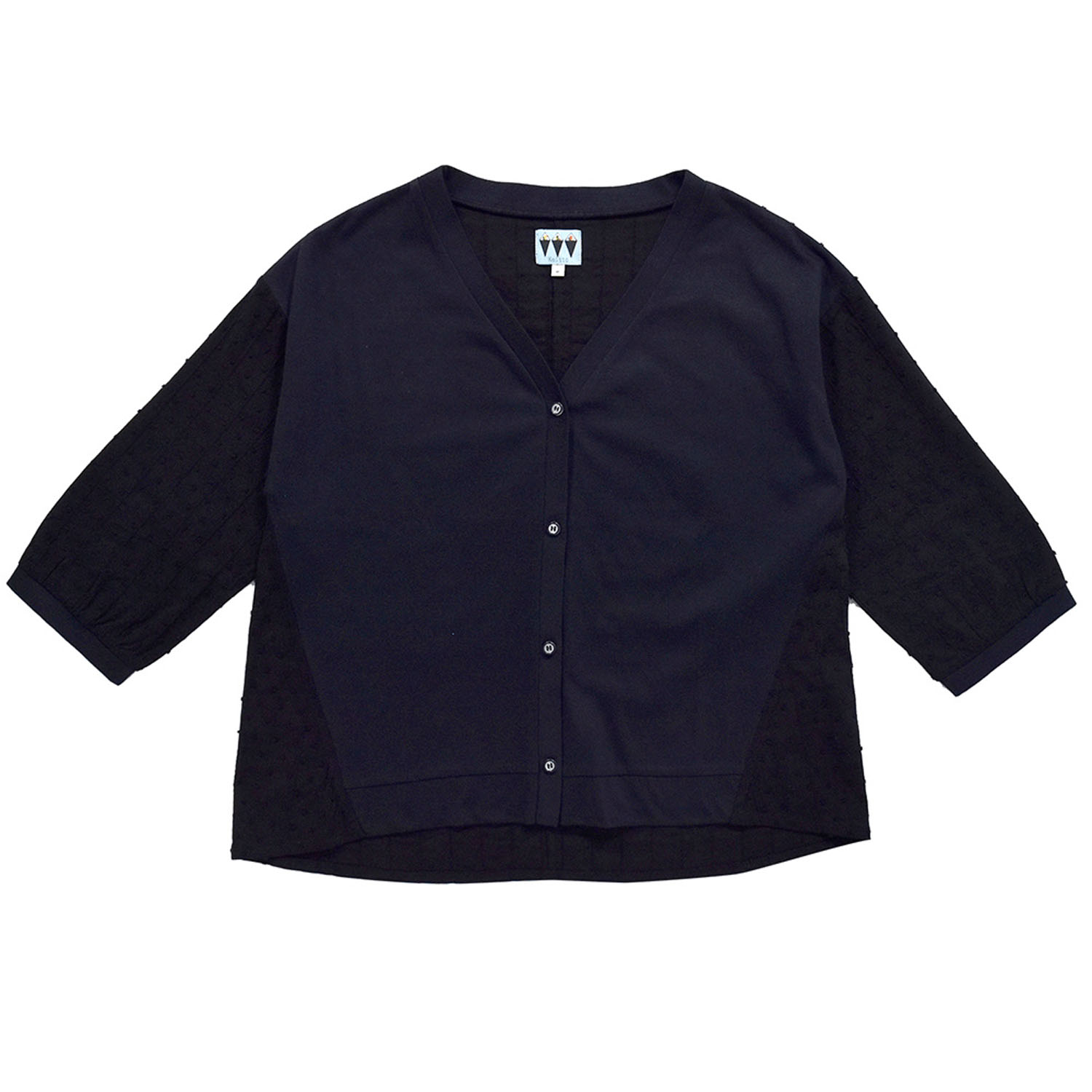 【動画あり】Keitto 布帛切り替えカットカーディガン - 画像13