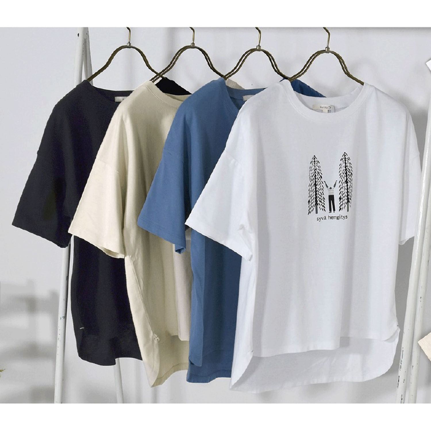 Keitto 森林深呼吸プリントTシャツ