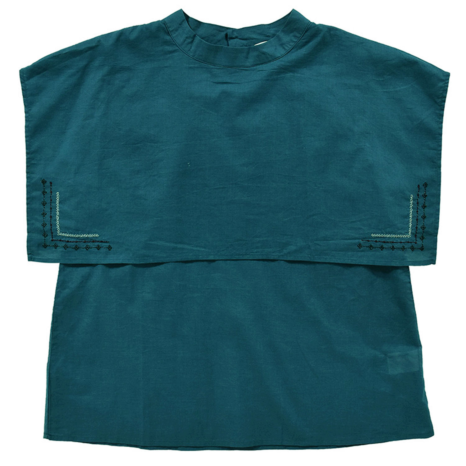 Keitto 手仕事刺繍入りケープブラウス - 画像6