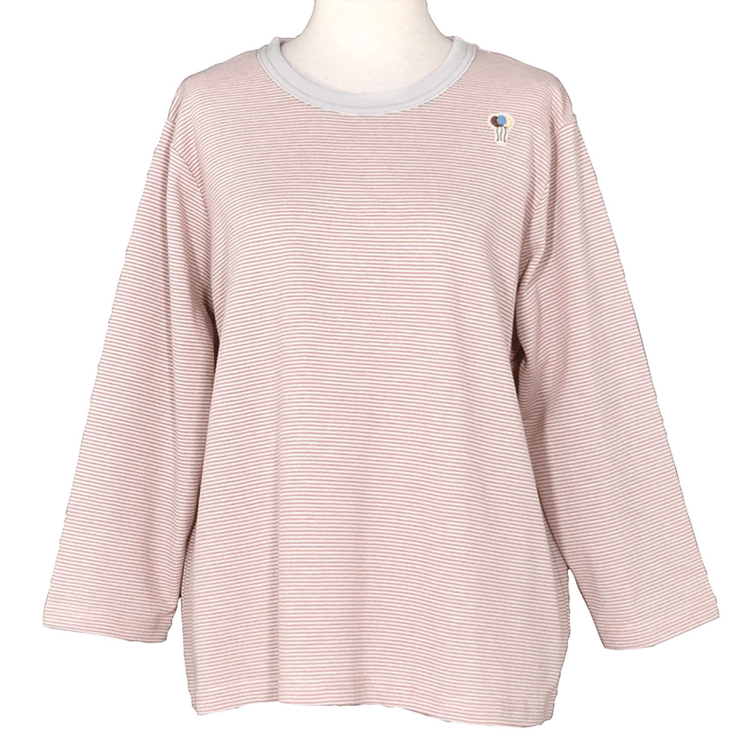 Keitto 配色ワッフル＆ボーダーリンガープルオーバー - 画像1