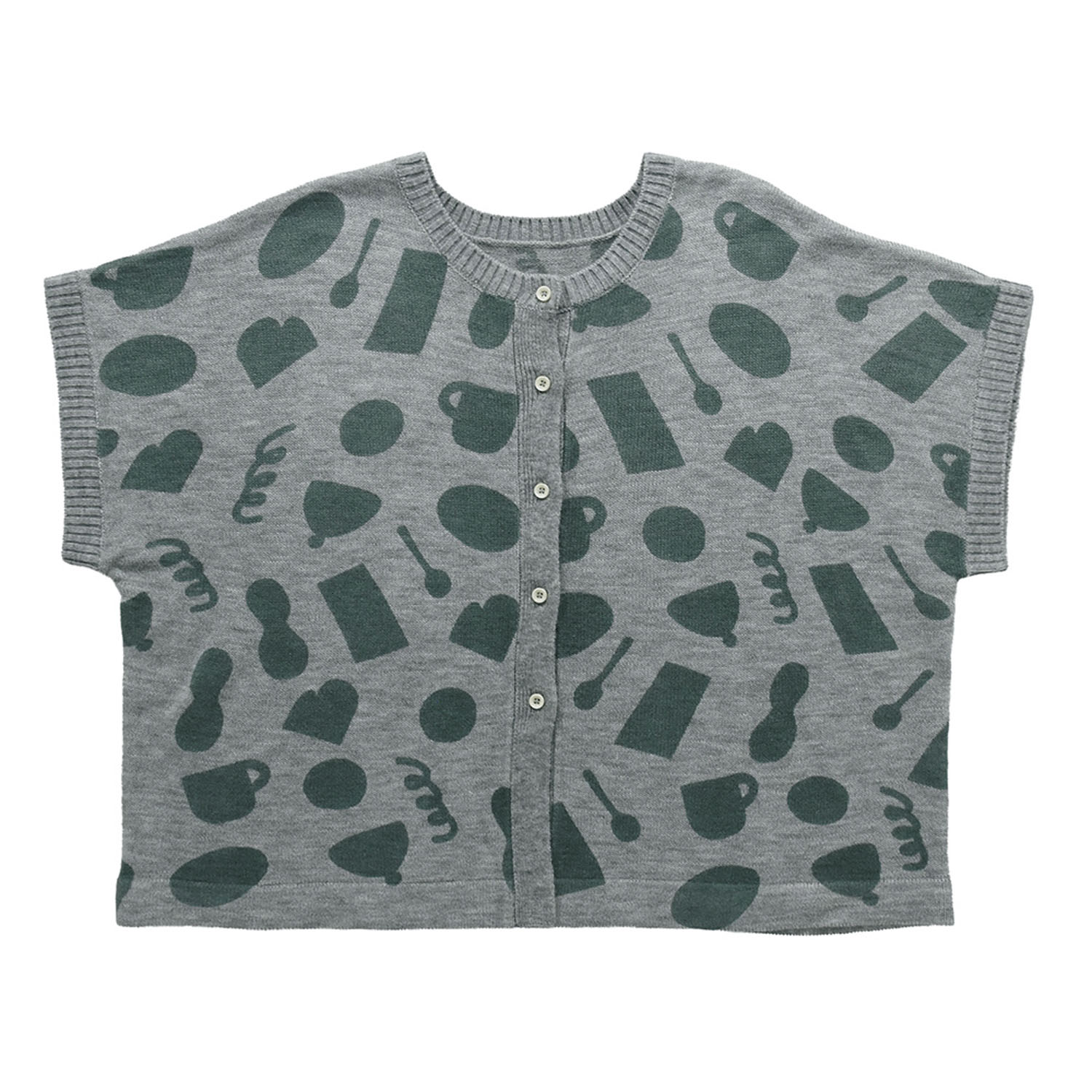 Keitto リュッケなひととき柄プリントベスト - 画像2