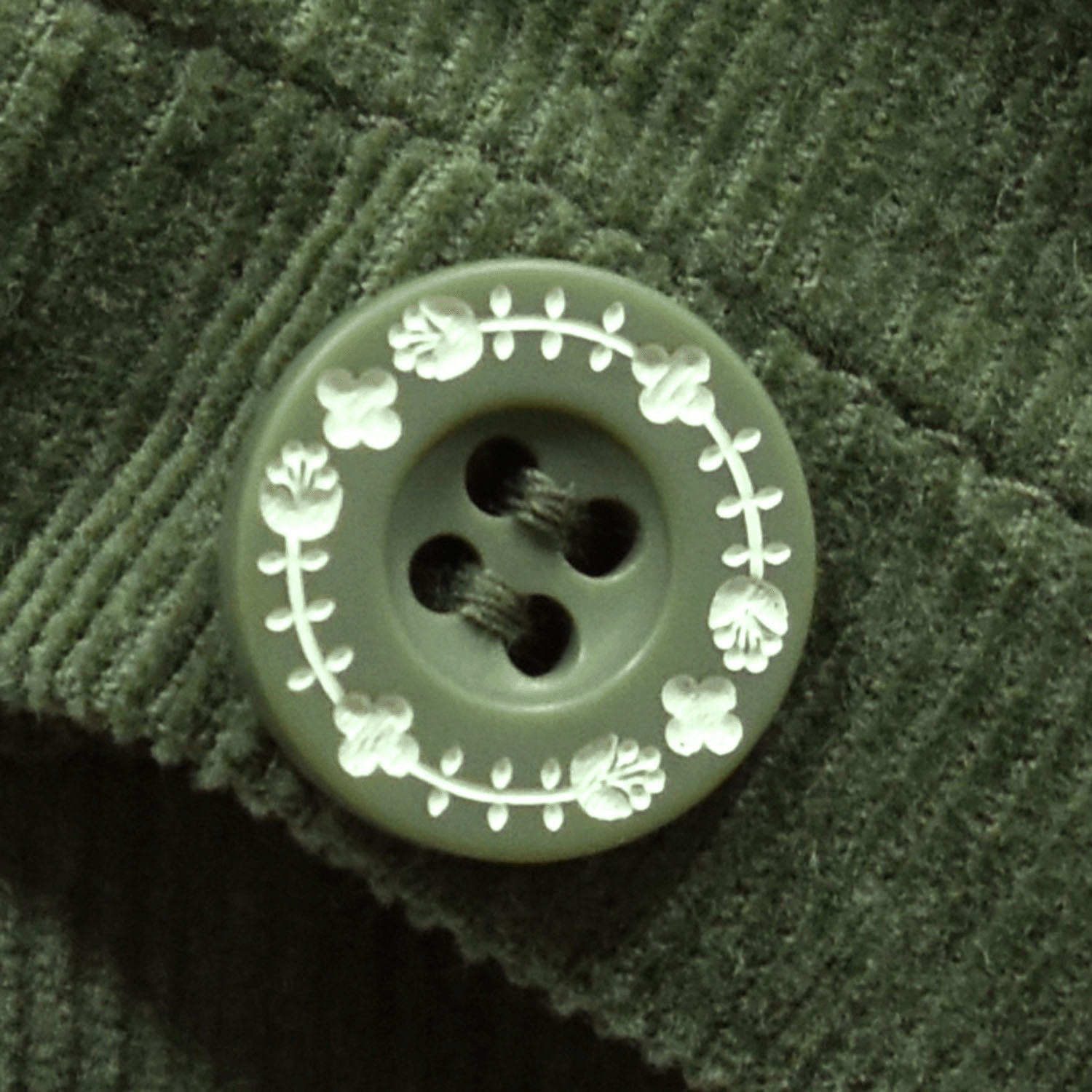 Keitto 刺し子風刺繍入りストレートパンツ - 画像11