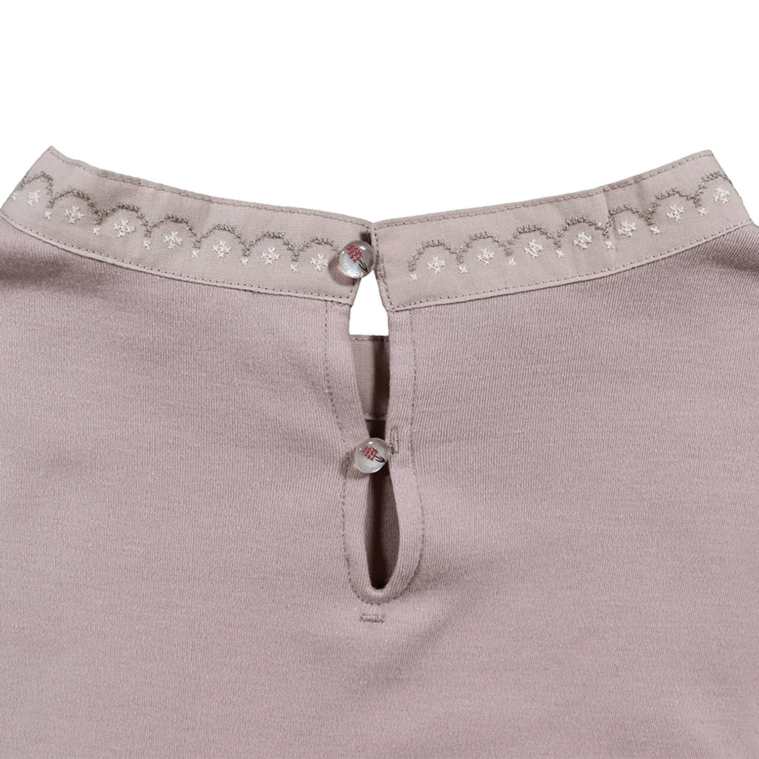 Keitto 布帛襟刺繍入りカットプルオーバー - 画像11