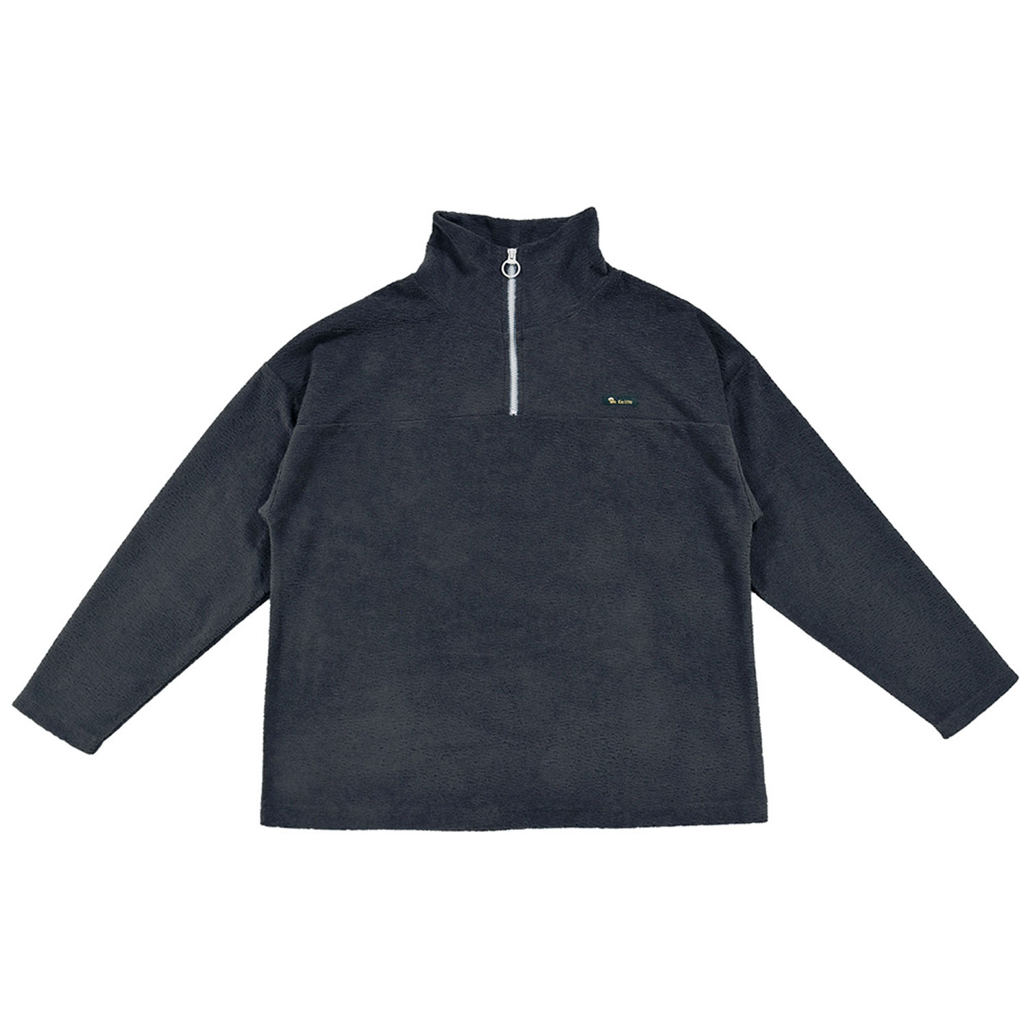 Keitto 配色ファスナー付きモコモコプルオーバー - 画像2