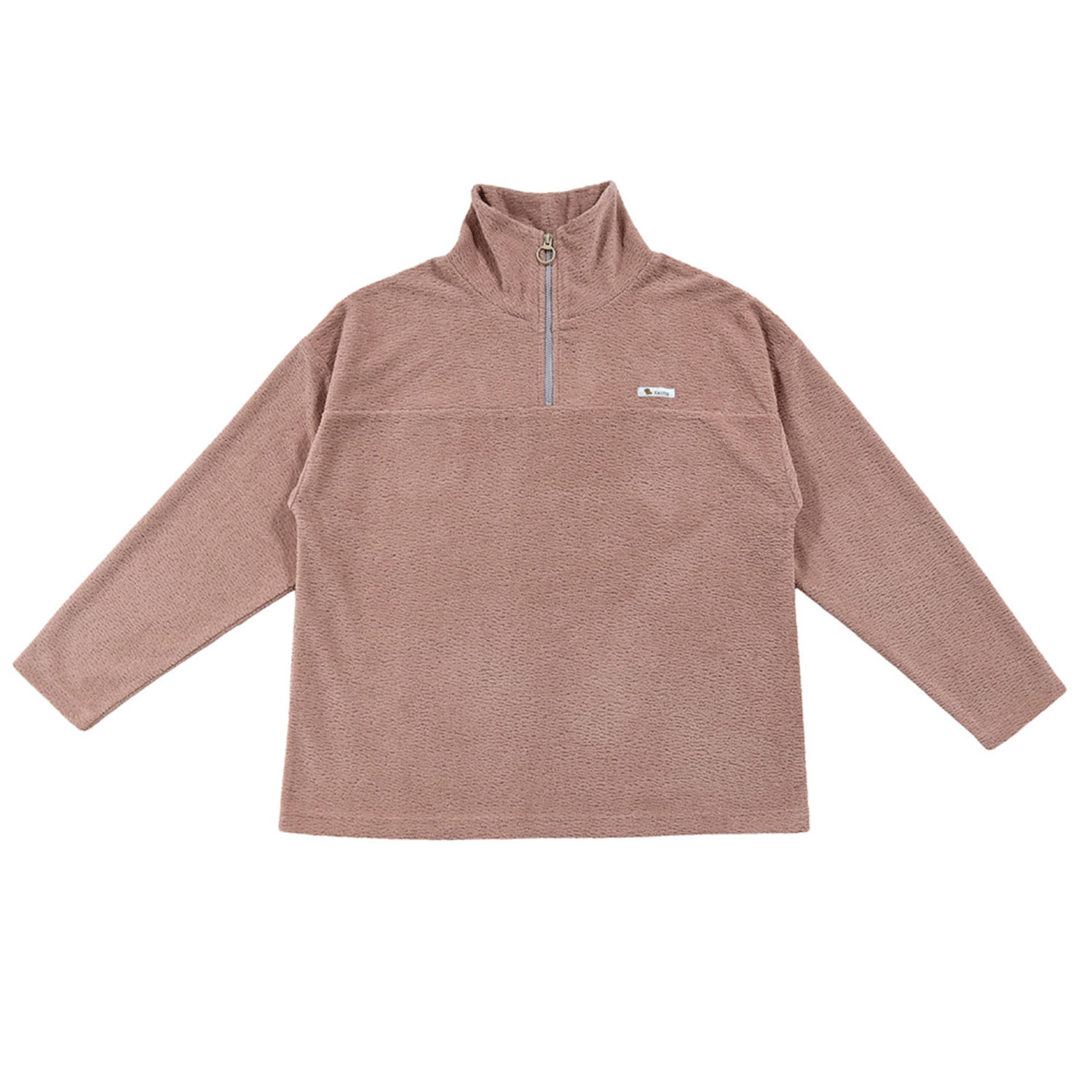 Keitto 配色ファスナー付きモコモコプルオーバー - 画像8