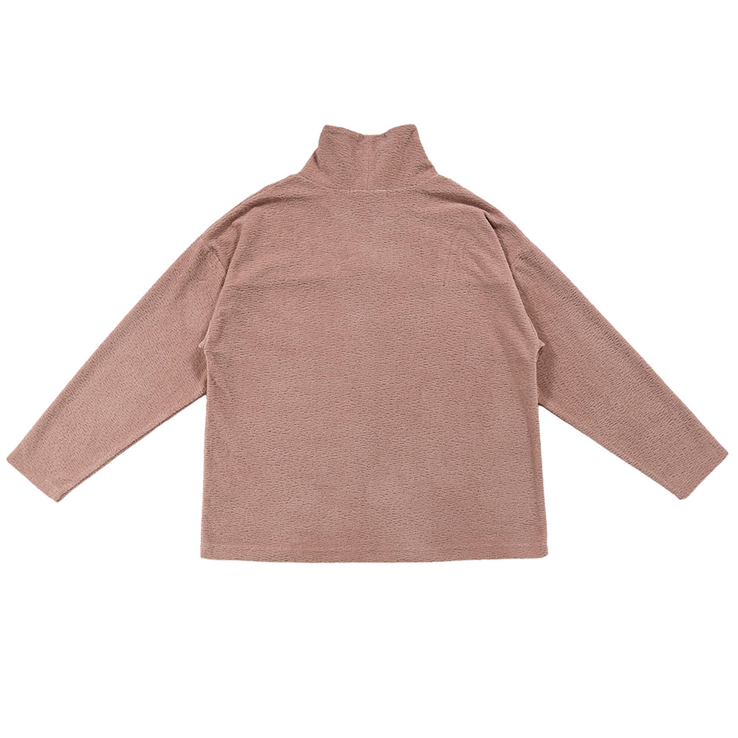 Keitto 配色ファスナー付きモコモコプルオーバー - 画像9