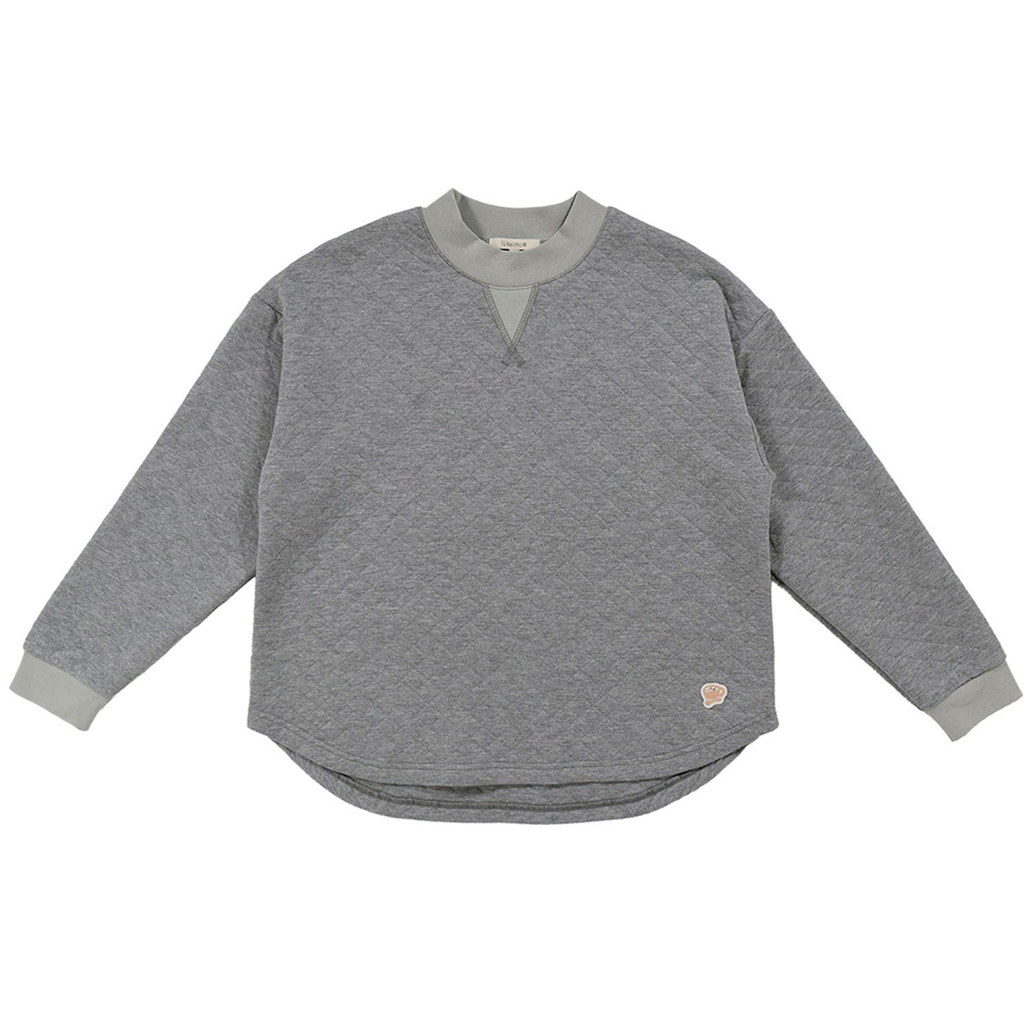 Keitto ぽかぽかワッペン付きニットキルトプルオーバー - 画像2