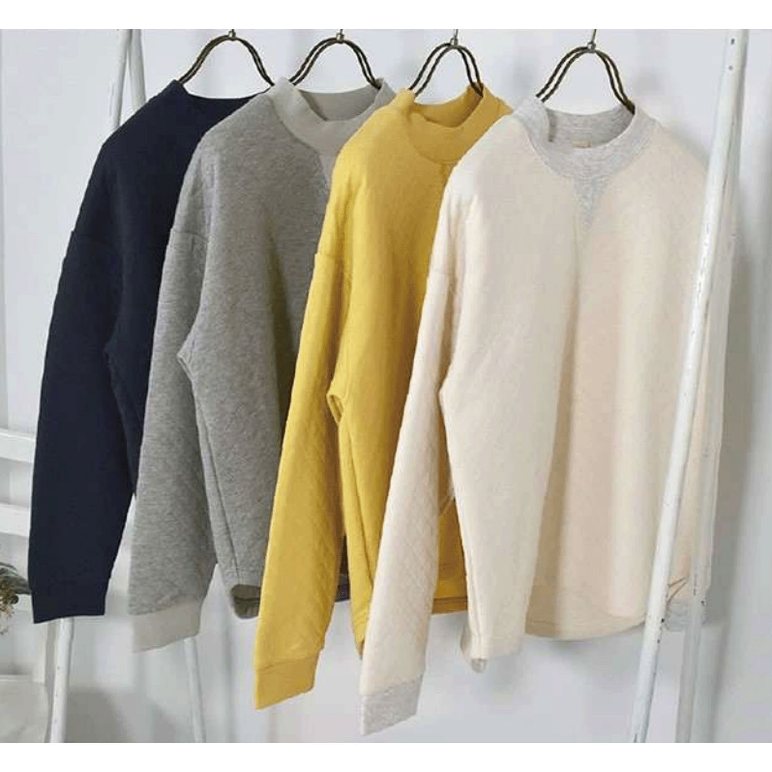 Keitto ぽかぽかワッペン付きニットキルトプルオーバー - 画像1