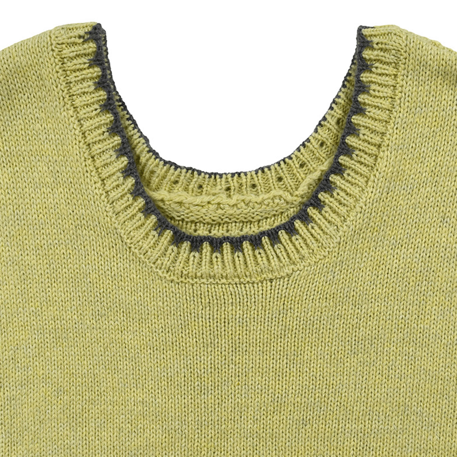 Keitto ブランケットステッチ入り前後着用ニットベスト - 画像7