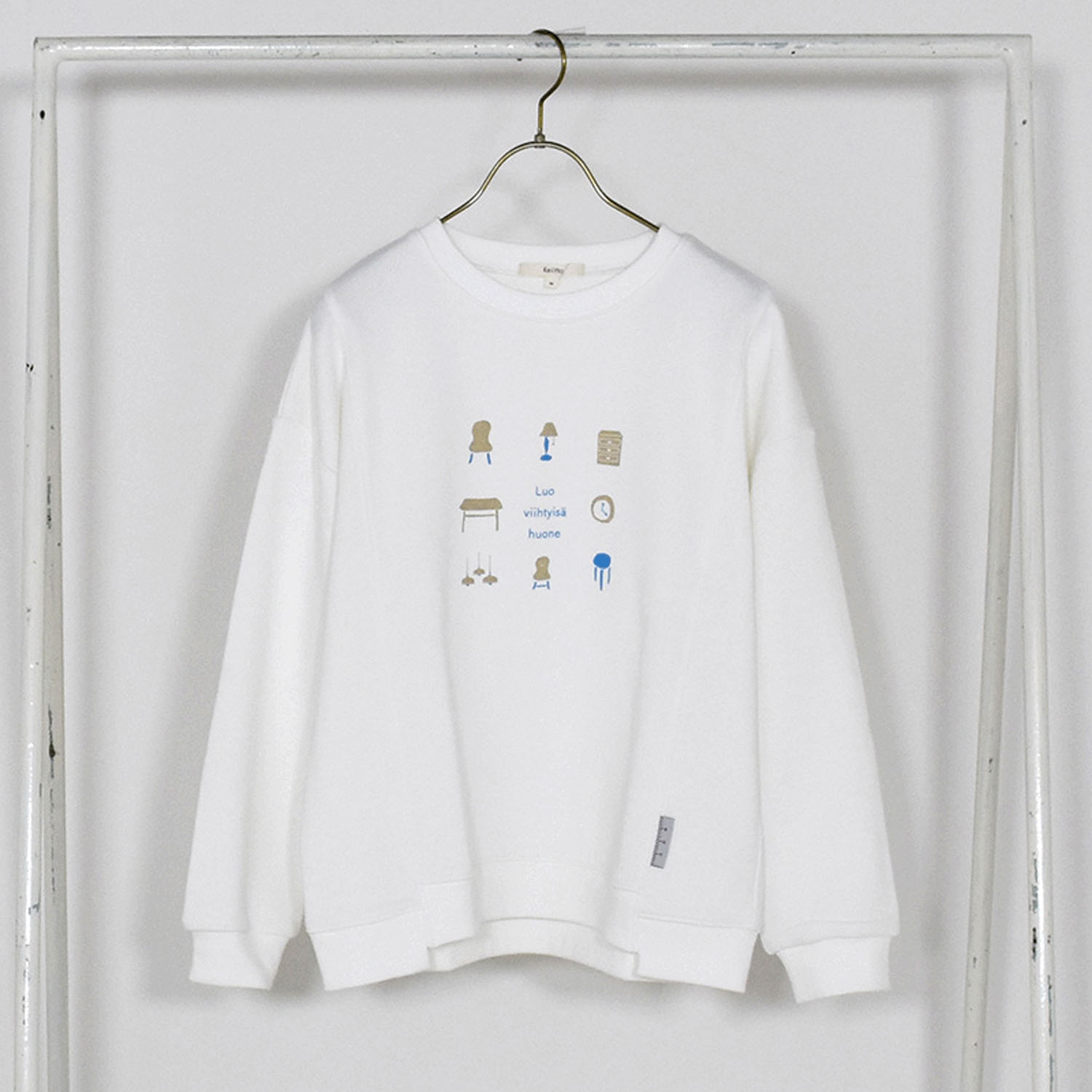 Keittoインテリアプリントスウェットプルオーバー - 画像4